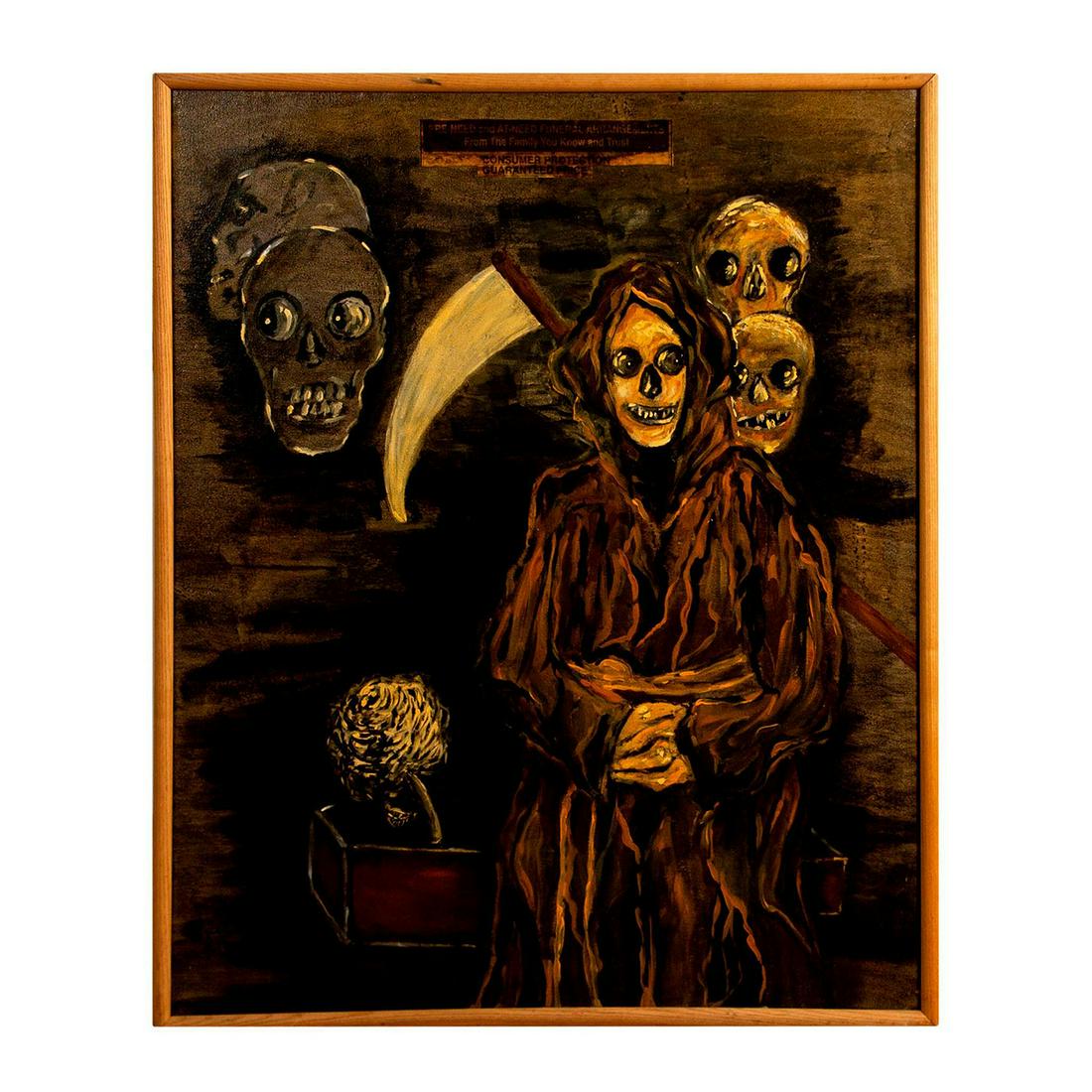 Rubin K. Artist Signed Large Oil Painting on Canvas (1 of 8)