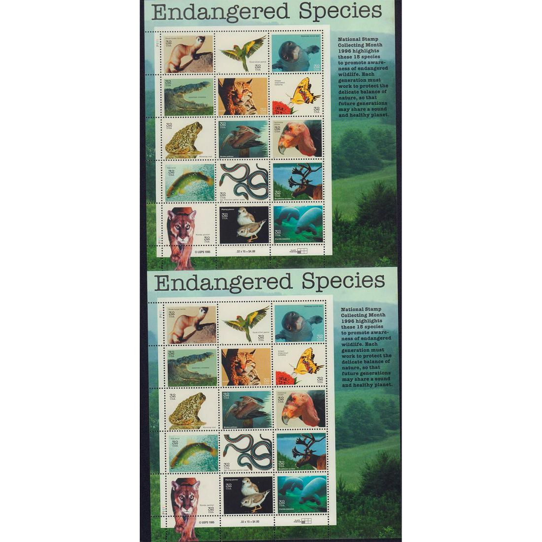 2pc Stamps, Endangered Species, Scott 3105 by UPS (1 of 1)