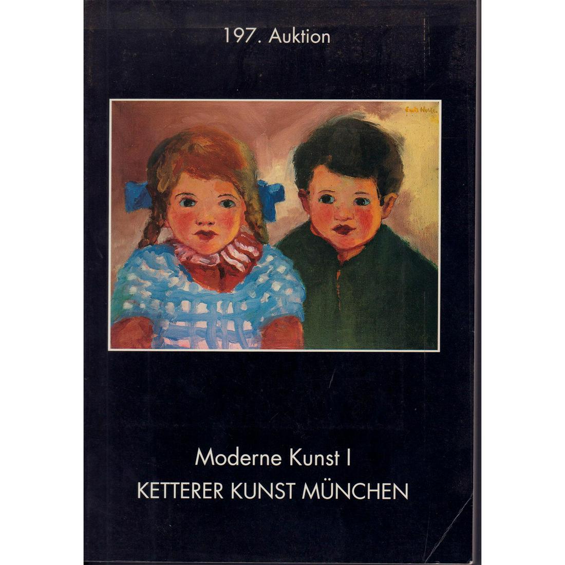 Ketterer Kunst Auction Catalogue 1994, Modern Art: Auction catalogue from Ketterer Kunst's June 6th, 1994 auction in Munich. Includes descriptions, full color images, and estimated values of 319 modern pieces of artwork. Recognizable artists inclu