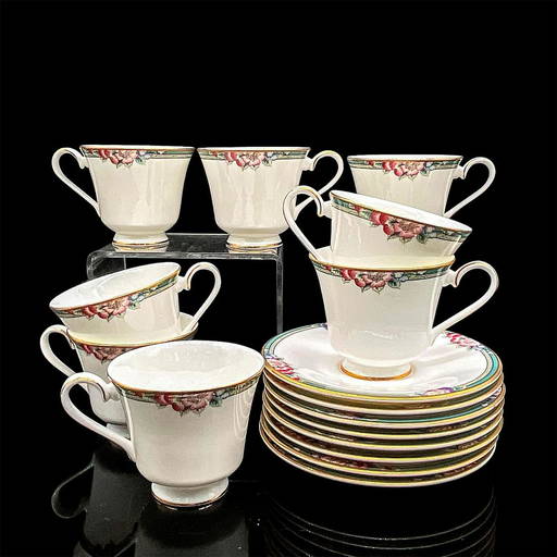 16pc Royal Doulton Tea Cups And Saucers, Orchard Hill