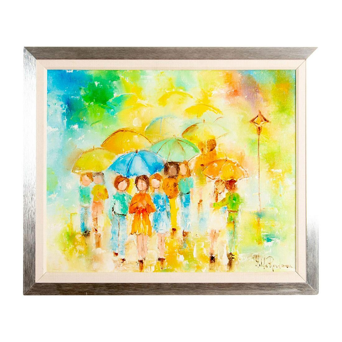 Hilda Rindom (Cuban, 1930-2004) Oil Painting on Canvas (1 of 7)