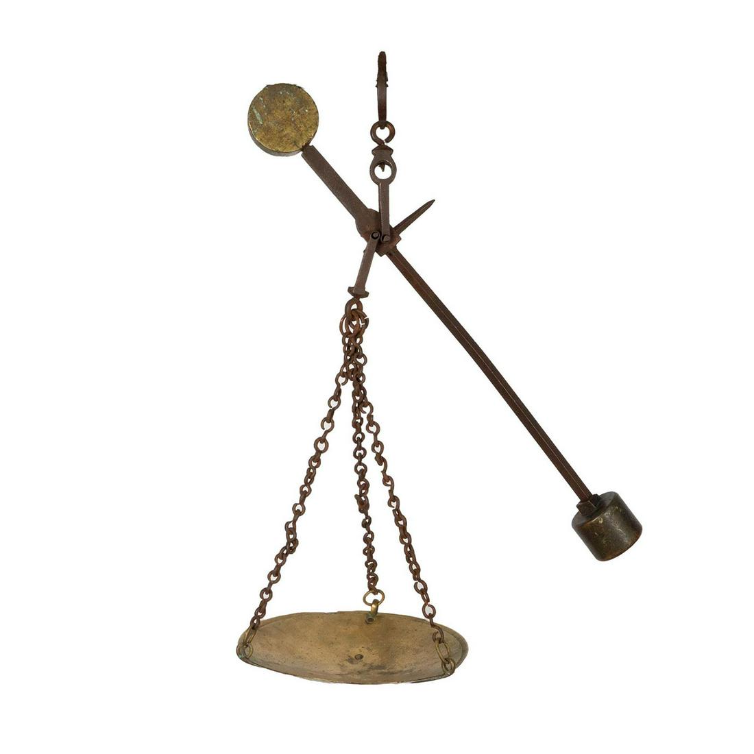Antique Metal Alloy Hanging Scale (1 of 5)