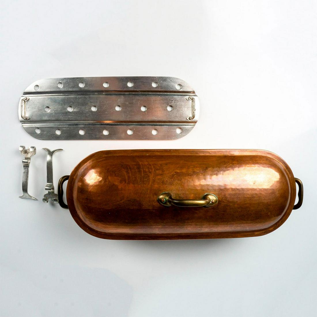 Copper Fish Steamer Pan with Insert and Lid (1 of 3)