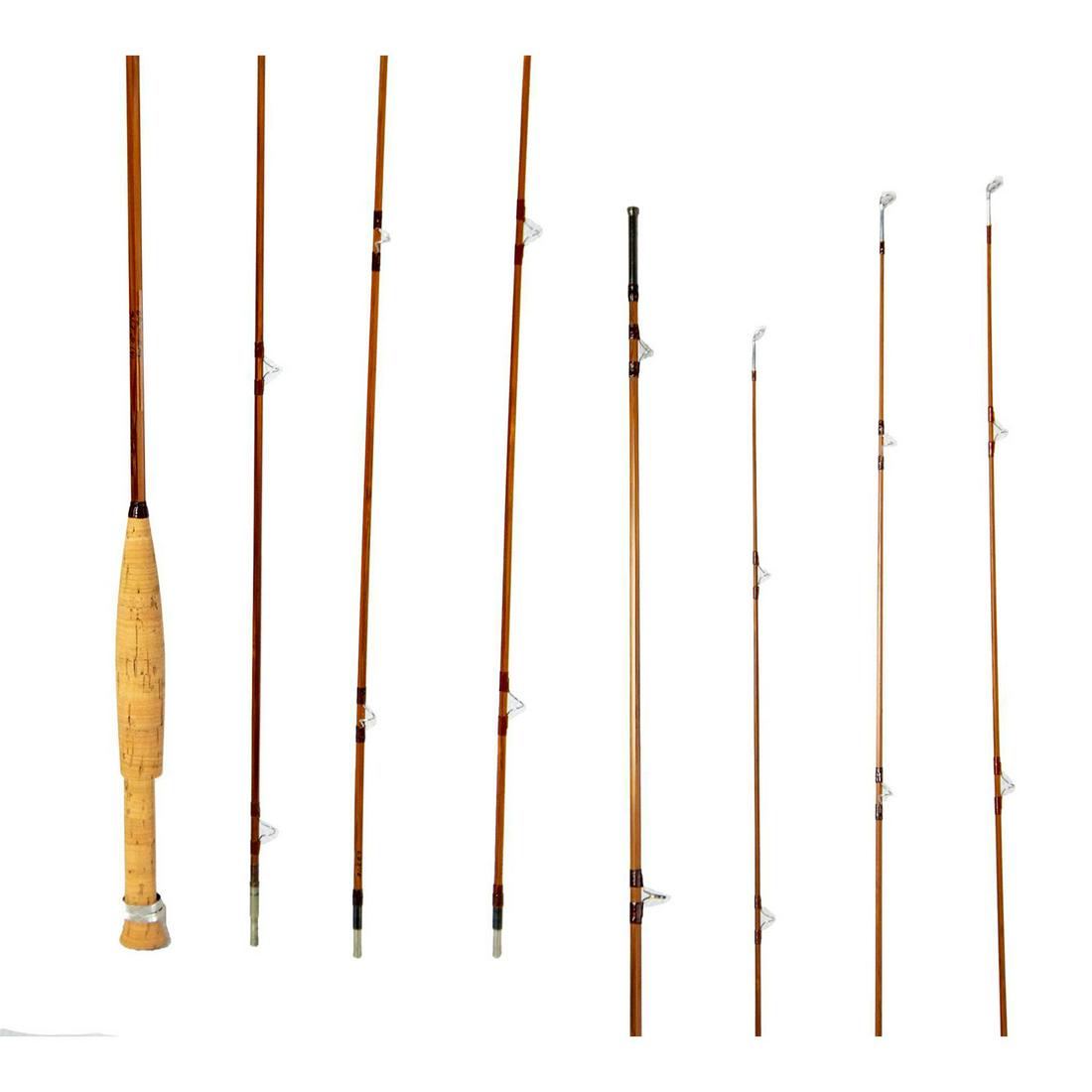 Vintage Orvis Split Cane Fly Rod Flea 6.5 Ft 2pc 2Tips 4 Wt. (1 of 4)