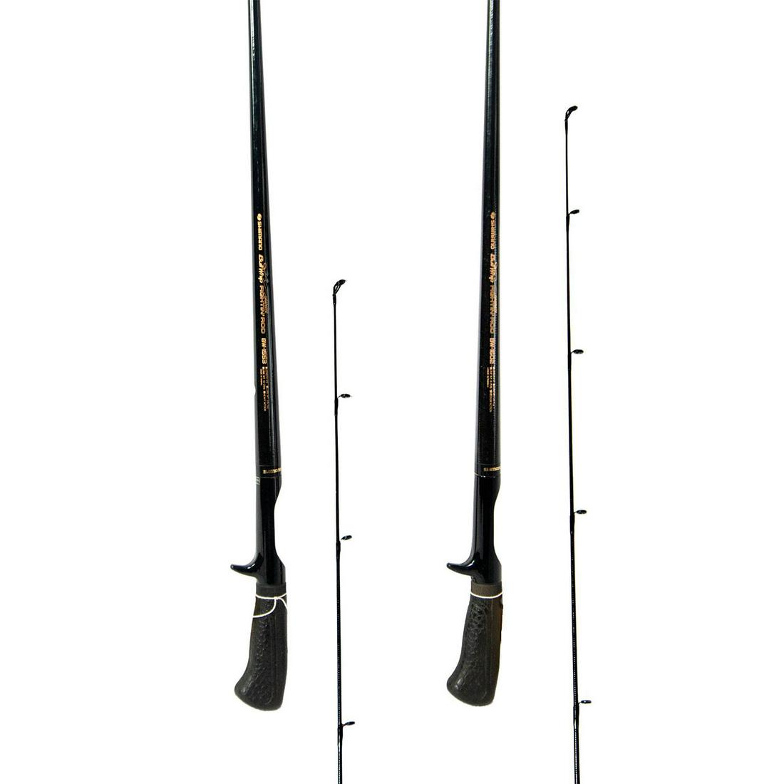 Pair of Shimano Graphite Bull-Whip Fighting Rods 5.5-6 Ft. (1 of 5)