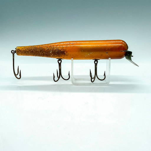 Vintage Wooden Striper Atom Fishing Plug By Bob Pond