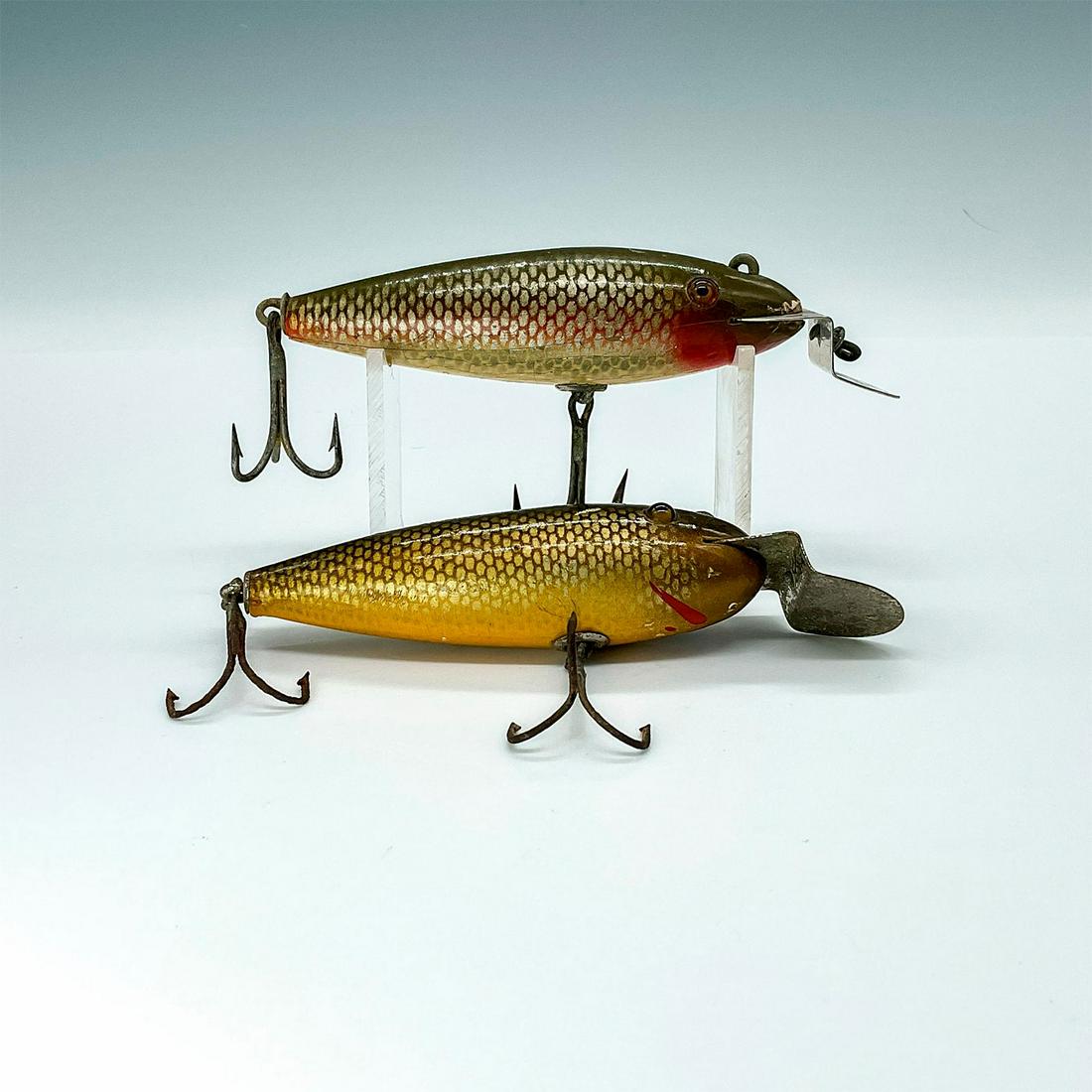 Pair of Vintage Creek Chub Wiggle Lures Pikie (1 of 5)
