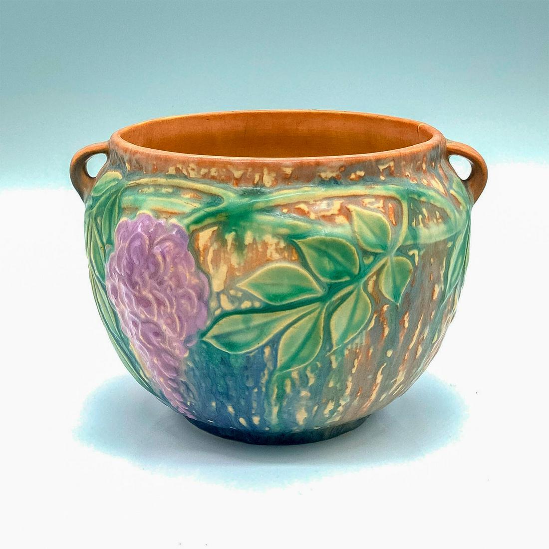 Roseville Pottery Double Handled Vase, Wisteria (1 of 3)