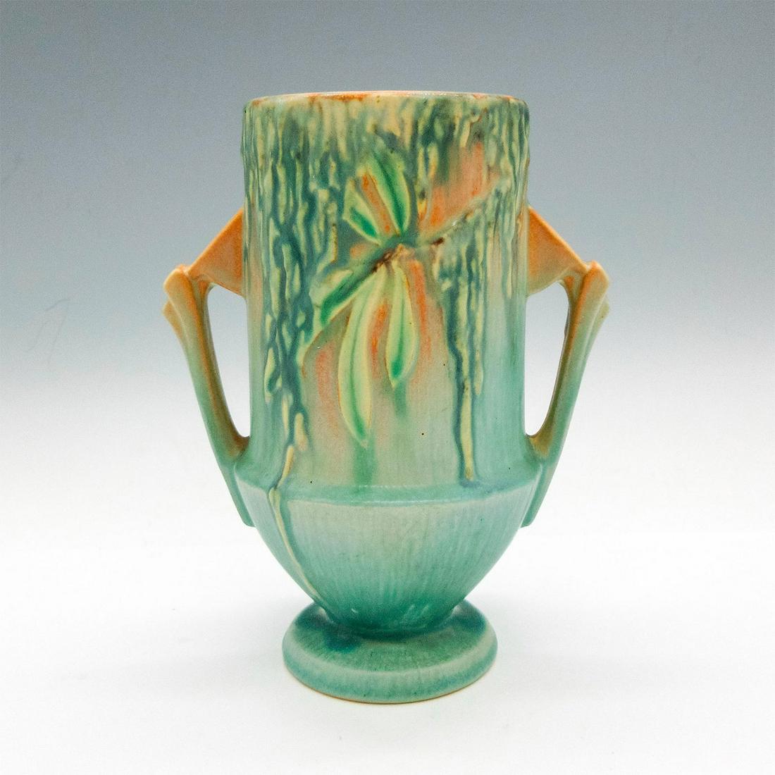 Roseville Style Pottery Vase, Moss (1 of 3)