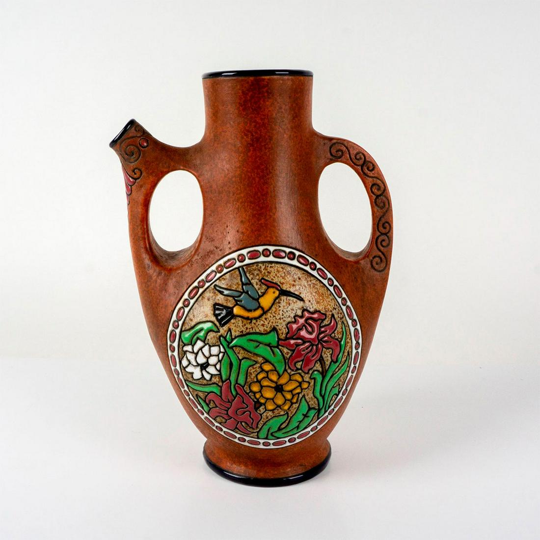 Campina Czechoslovakian Hummingbird Amphora Vase (1 of 3)