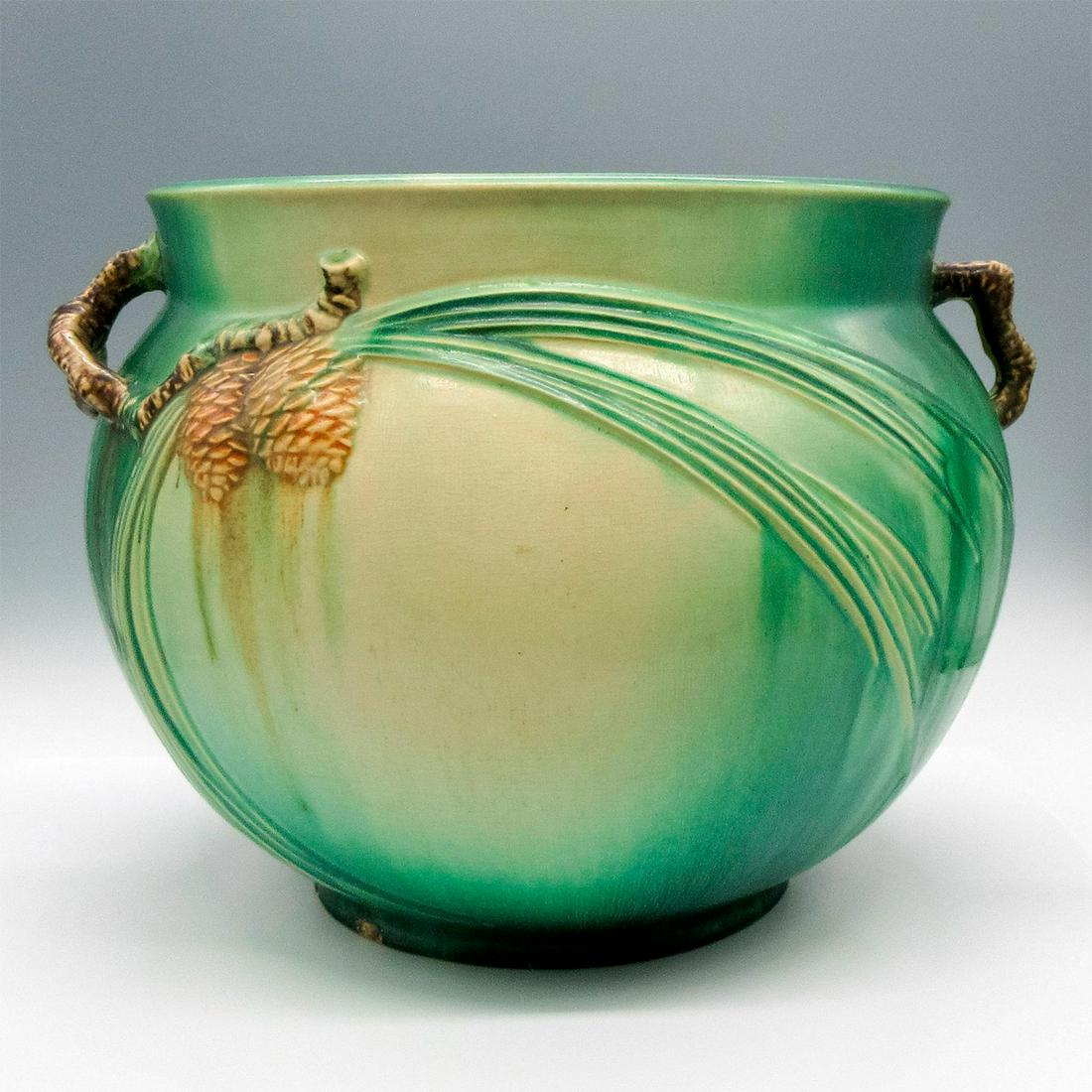 Roseville Pottery Jardiniere, Pinecone (1 of 3)