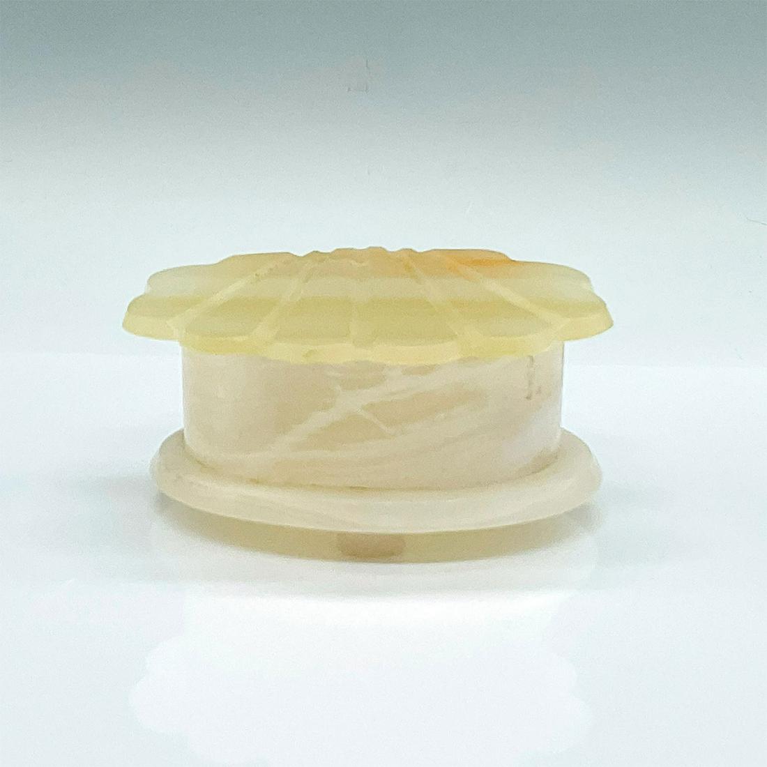 Hand Carved Quartz Hinged Shell Box (1 of 3)