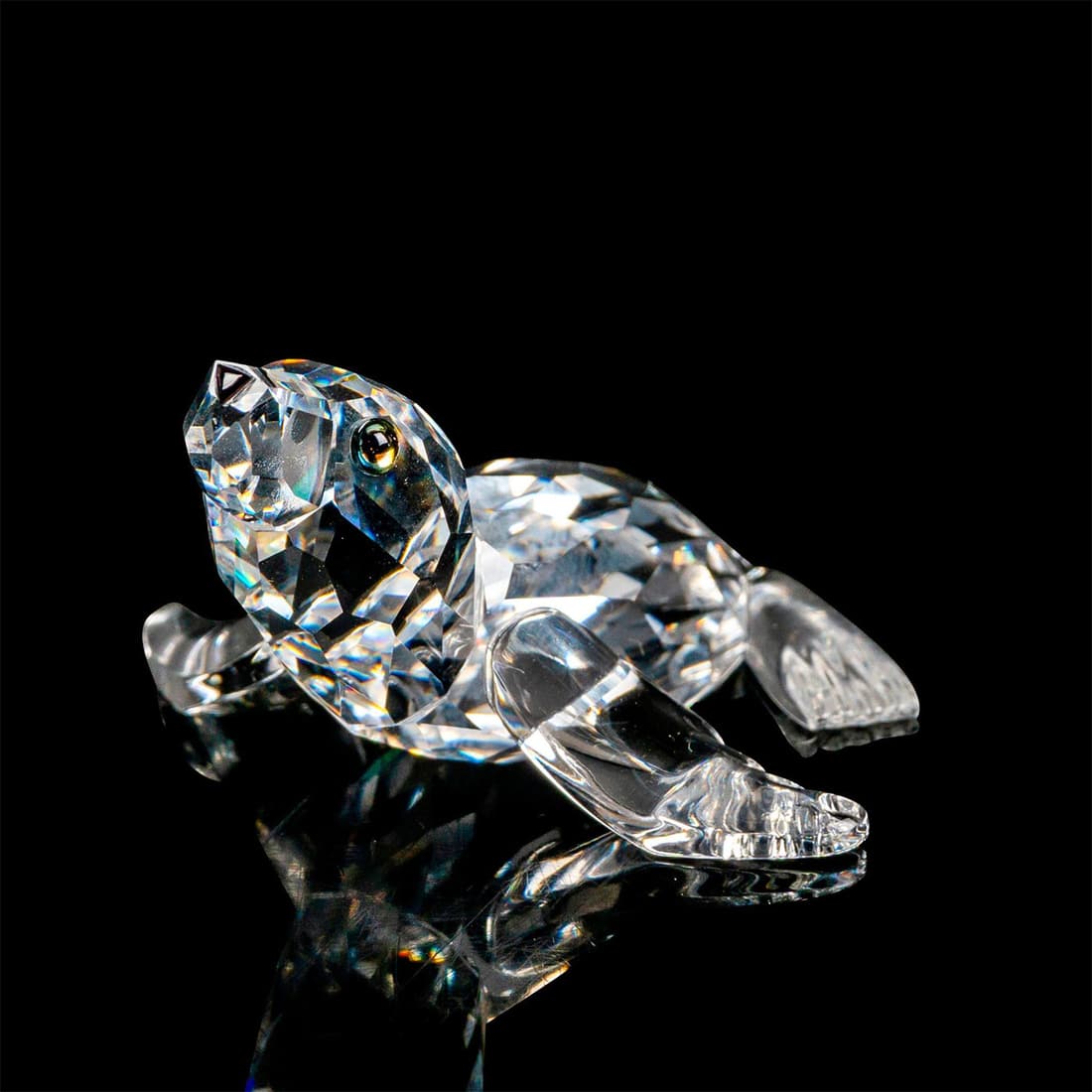 Swarovski Crystal Mini Figurine, Ocean Seal (1 of 4)