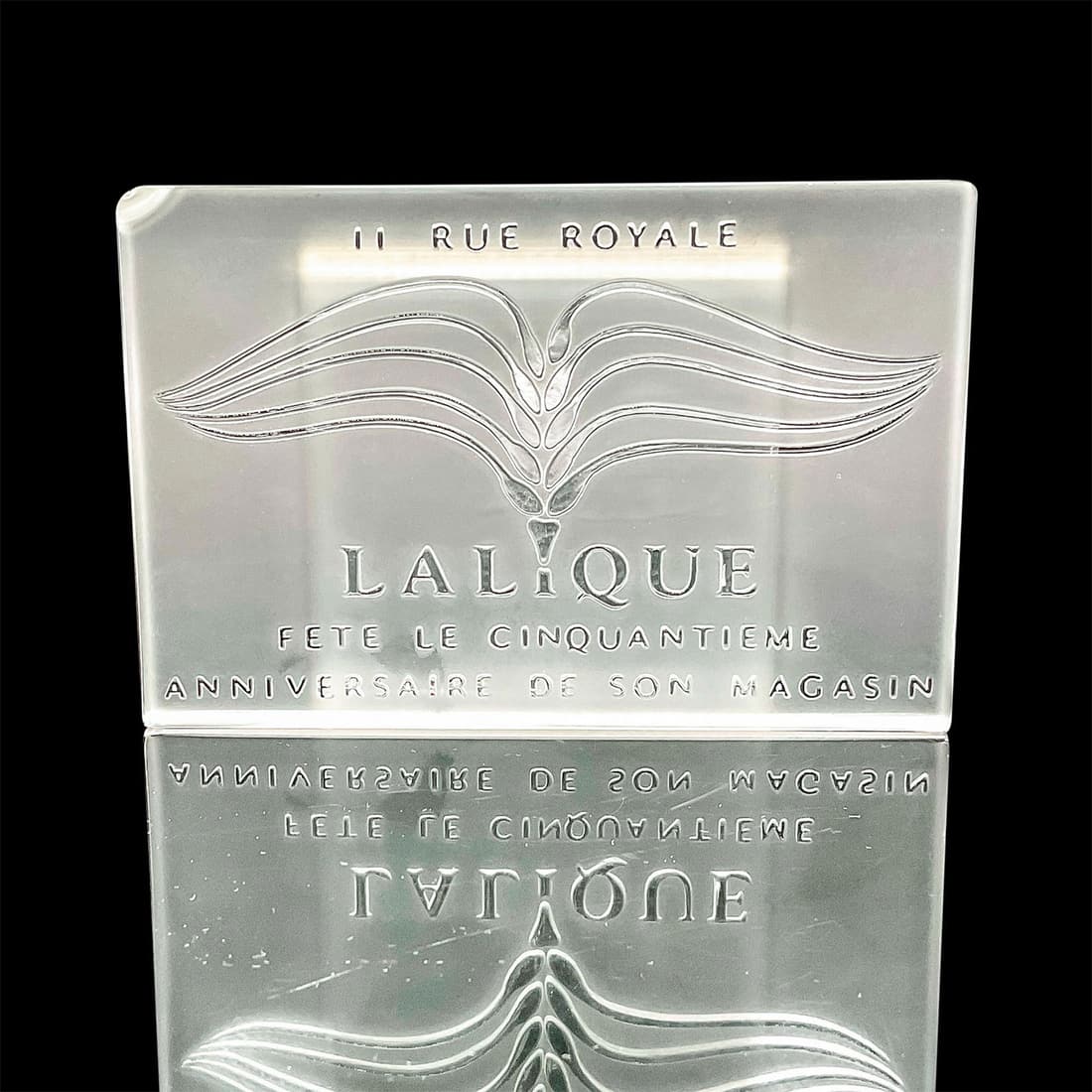 Lalique Crystal Retail Sign for 50th Anniversary (1 of 3)