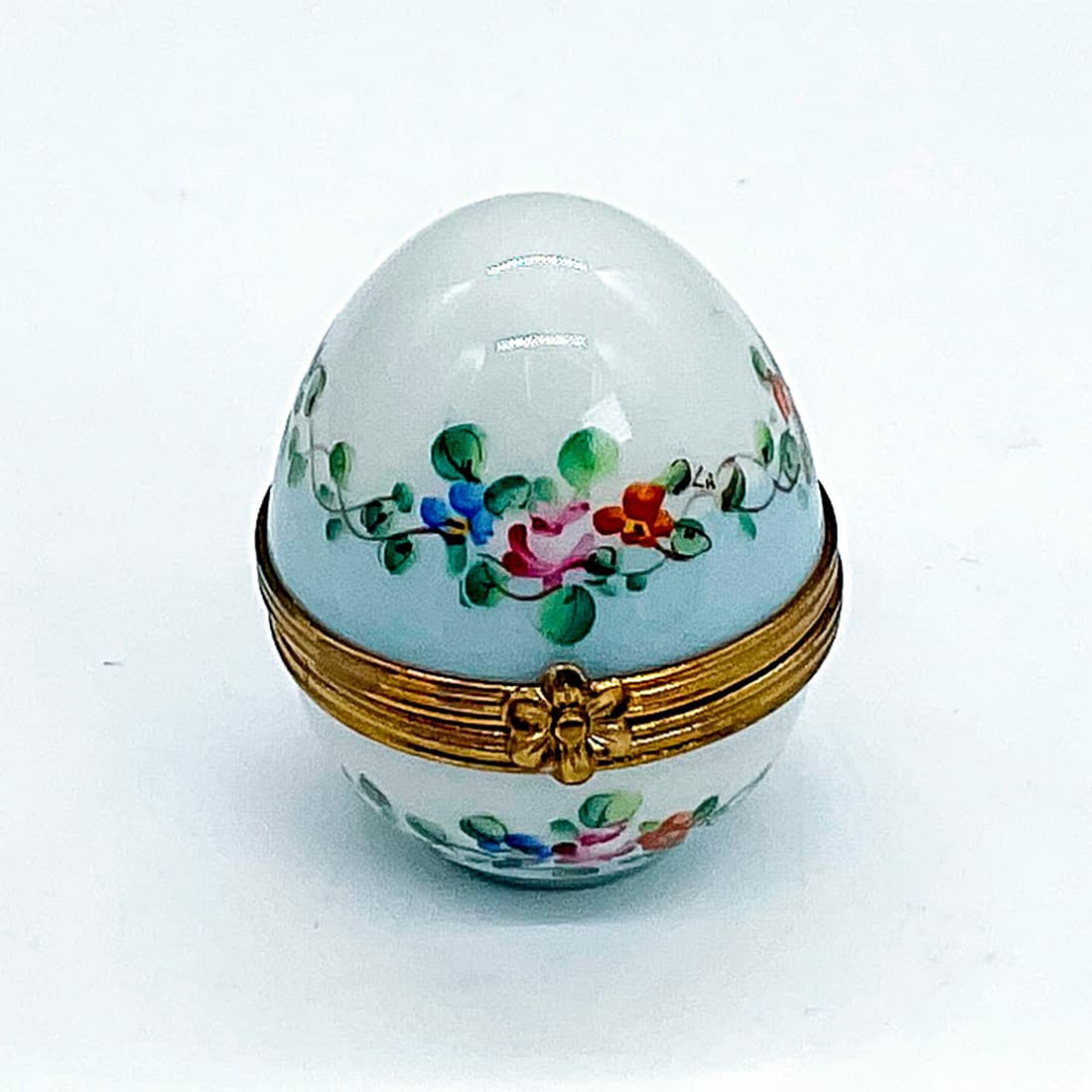 Dubarry Limoges Porcelain Charm Box, Egg (1 of 4)