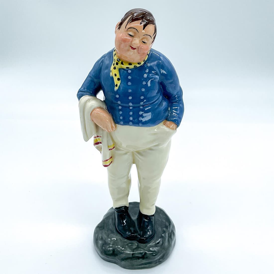 Fat Boy HN2096 - Royal Doulton Figurine: Artist: Leslie Harradine Issued: 1952 - 1967 Dimensions: 7.25"H Manufacturer: Royal Doulton Country of Origin: England