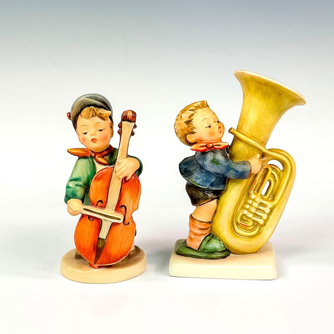 2pc Goebel Hummel Figurines, Sweet Music/The Tuba Player (1 of 3)