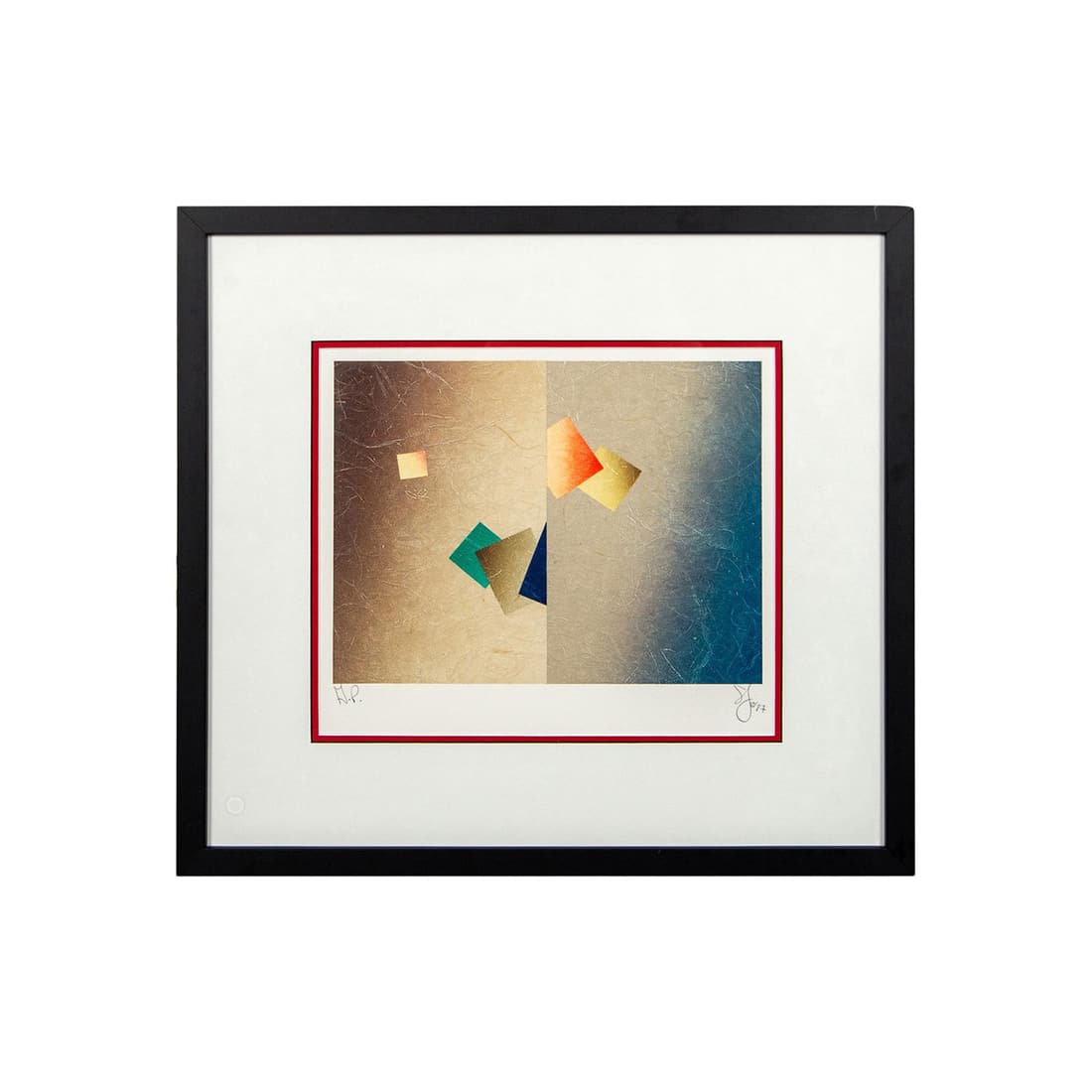 Artist Proof Geometric Abstraction Floating Squares (1 of 6)