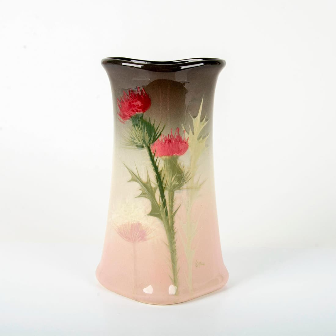 Eugene Roberts for Weller Pottery Eocean Thistles Rare Vase (1 of 3)