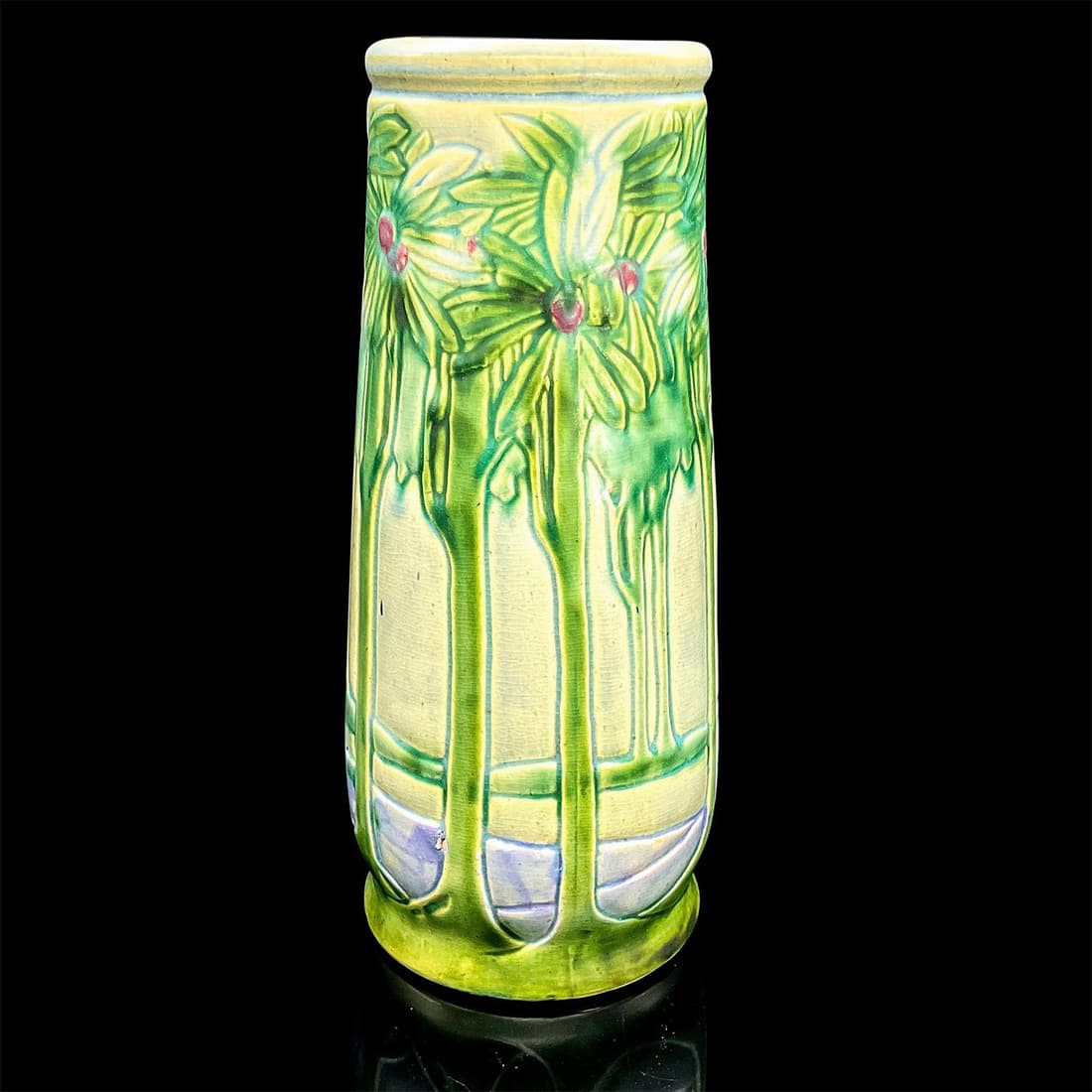 Tall Pottery Vase, Trees at Twilight (1 of 3)