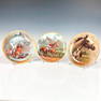 3pc Fred Stone Porcelain Plates, Jockeys and Horses