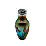 Vintage Miniature Floral Art Glass Snuff Bottle, Signed