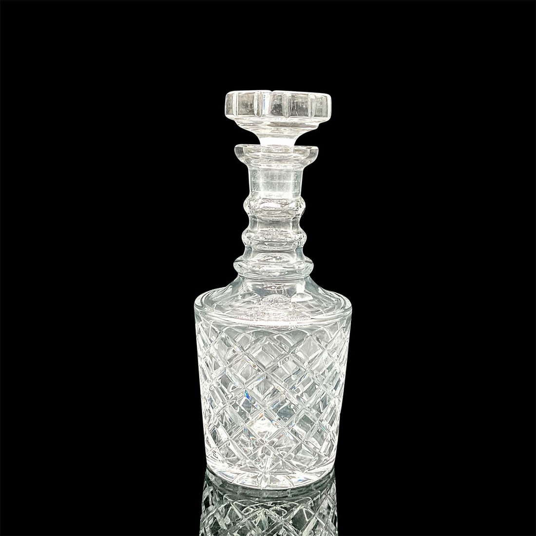 Vintage Crystal Decanter with Stopper (1 of 2)
