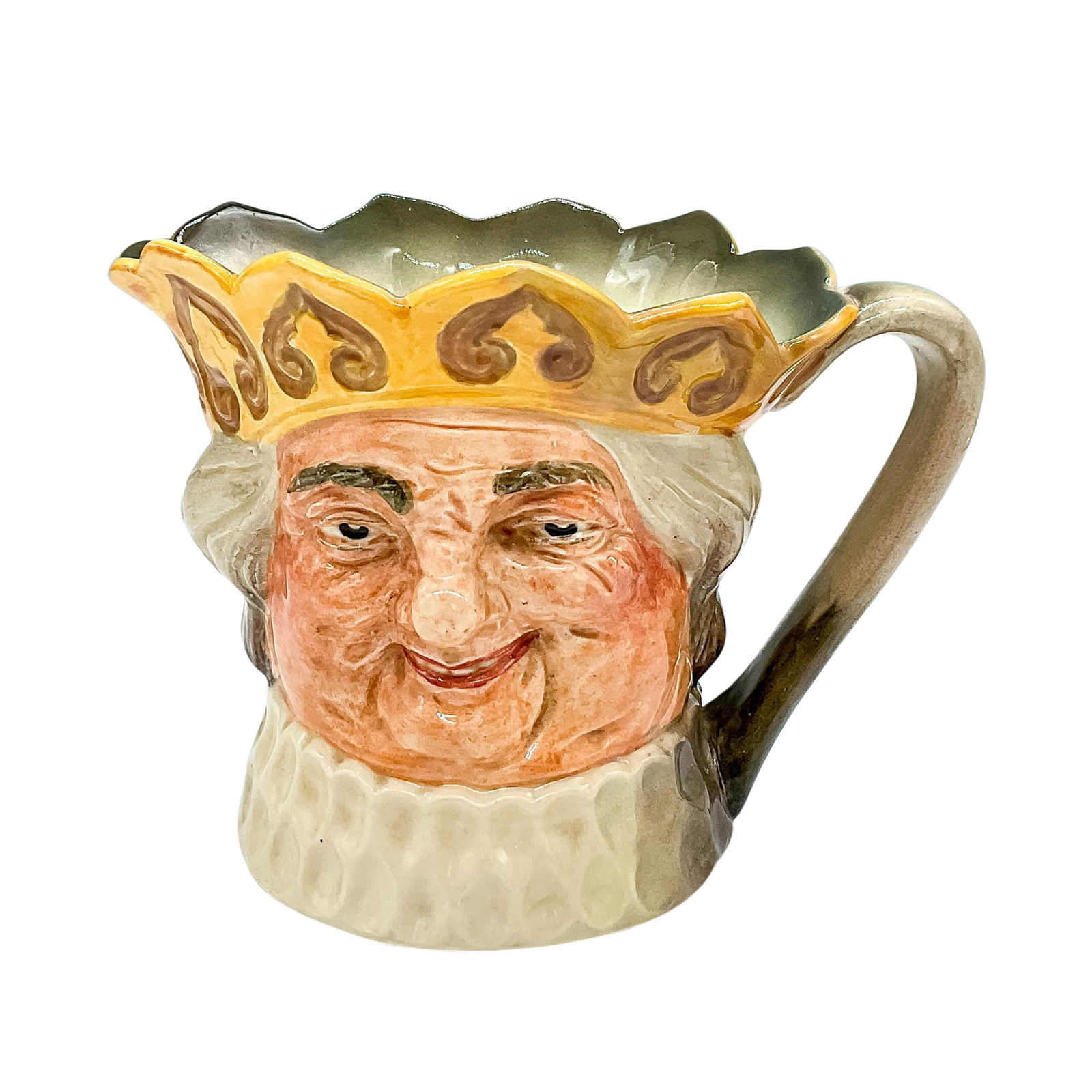 Old King Cole D6036 (Yellow Crown) - Large - Royal Doulton Character Jug (1 of 3)
