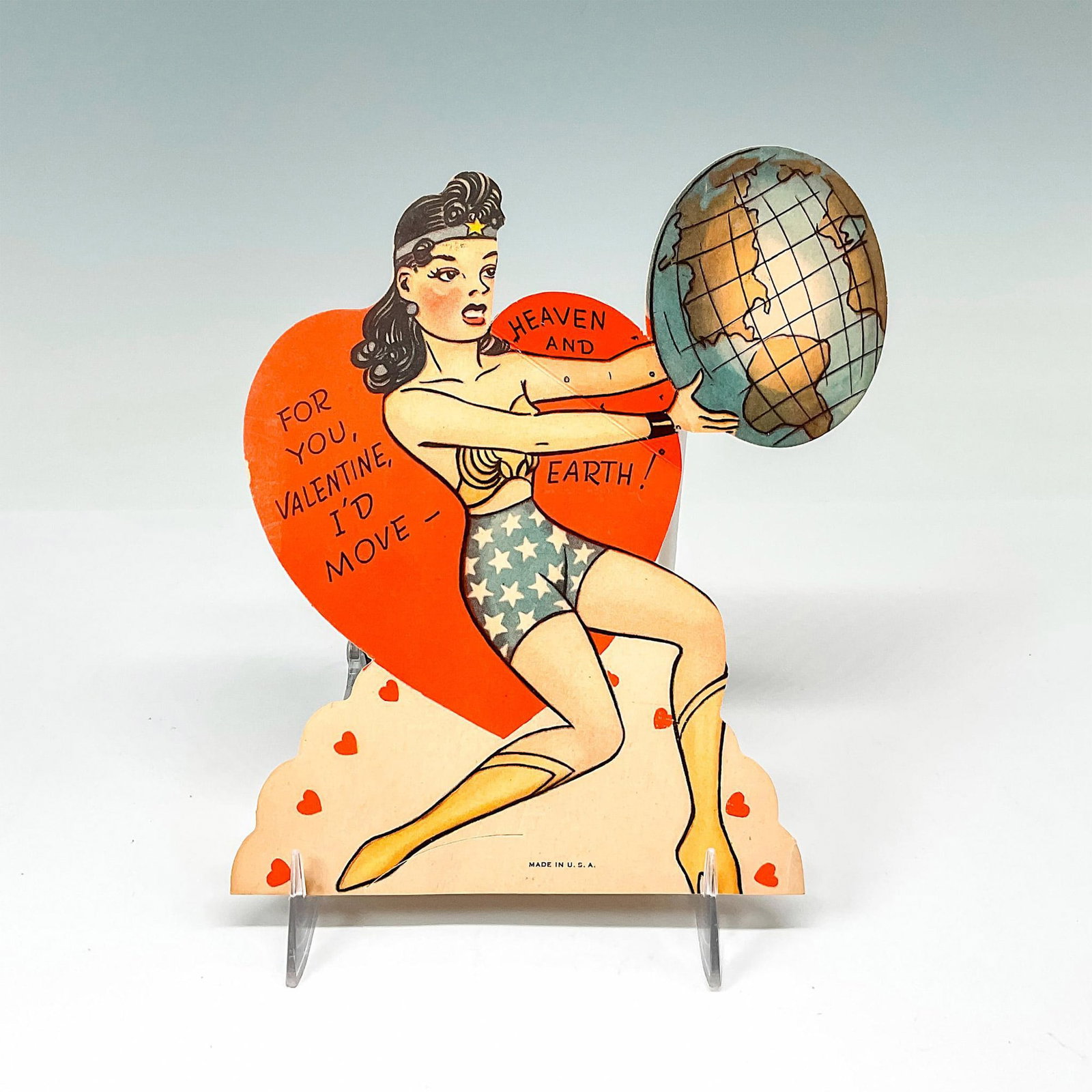 1940's Wonder Woman Valentine's Day Card (1 of 2)