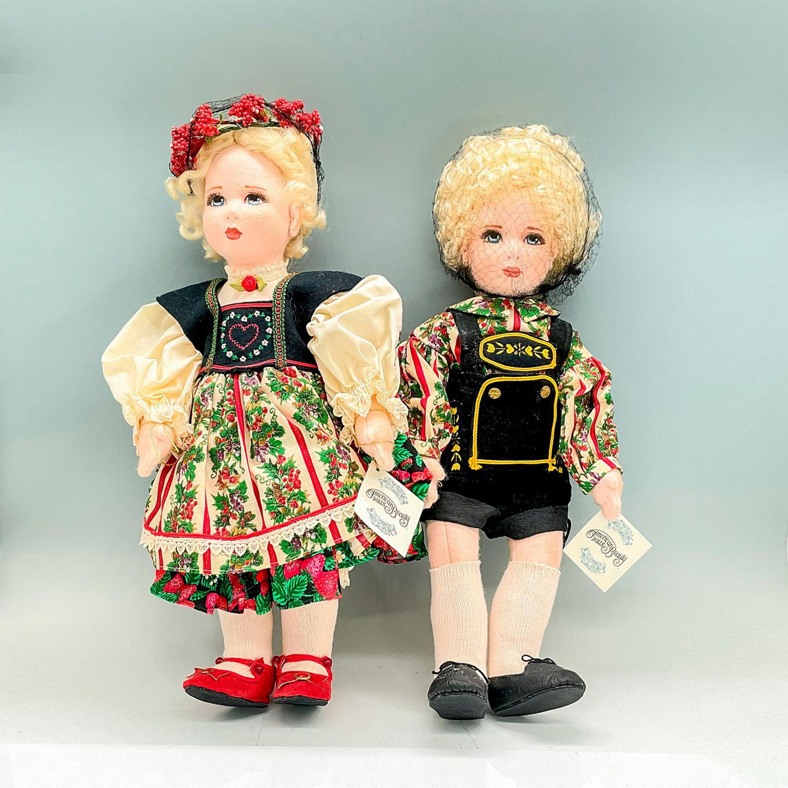 Pair of American Beauty Dolls, Hansel and Gretel (1 of 2)