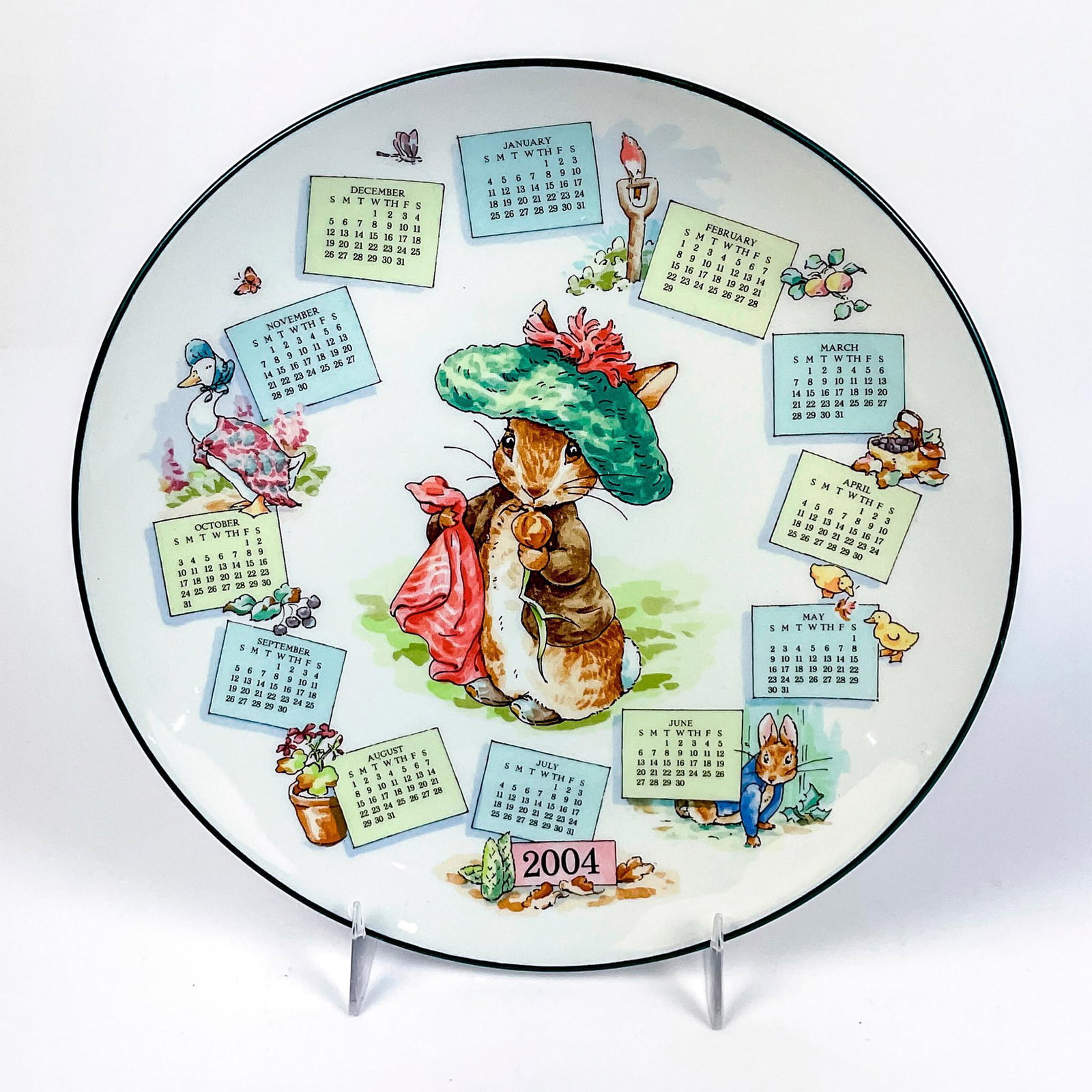 Wedgwood Beatrix Potter Peter Rabbit, Calendar Plate (1 of 3)