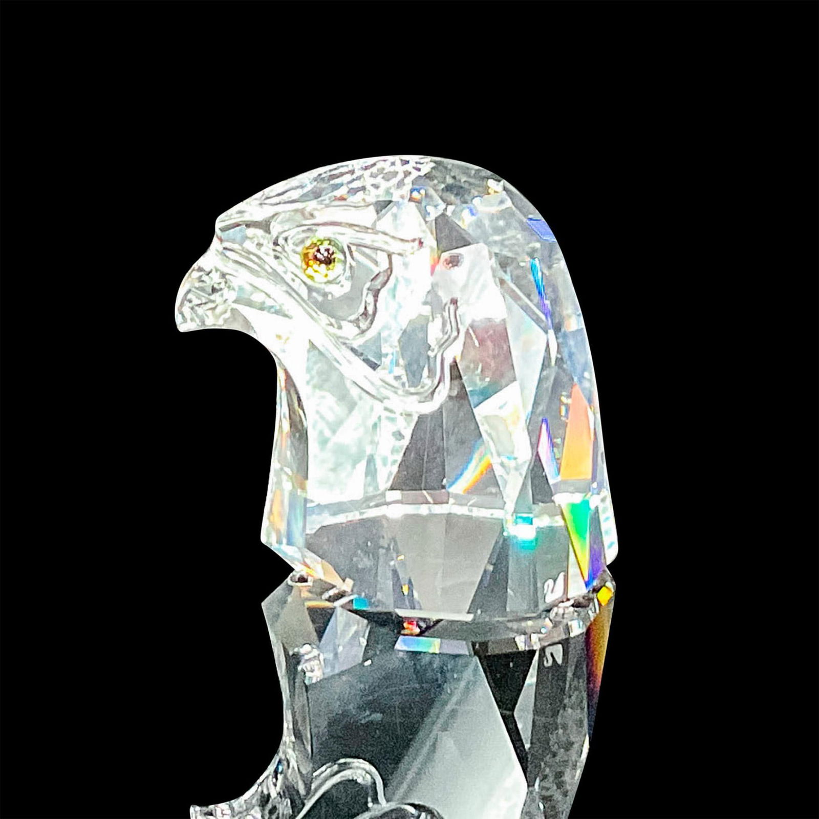 Swarovski Optik Crystal Small Bust, Falcon Head (1 of 3)