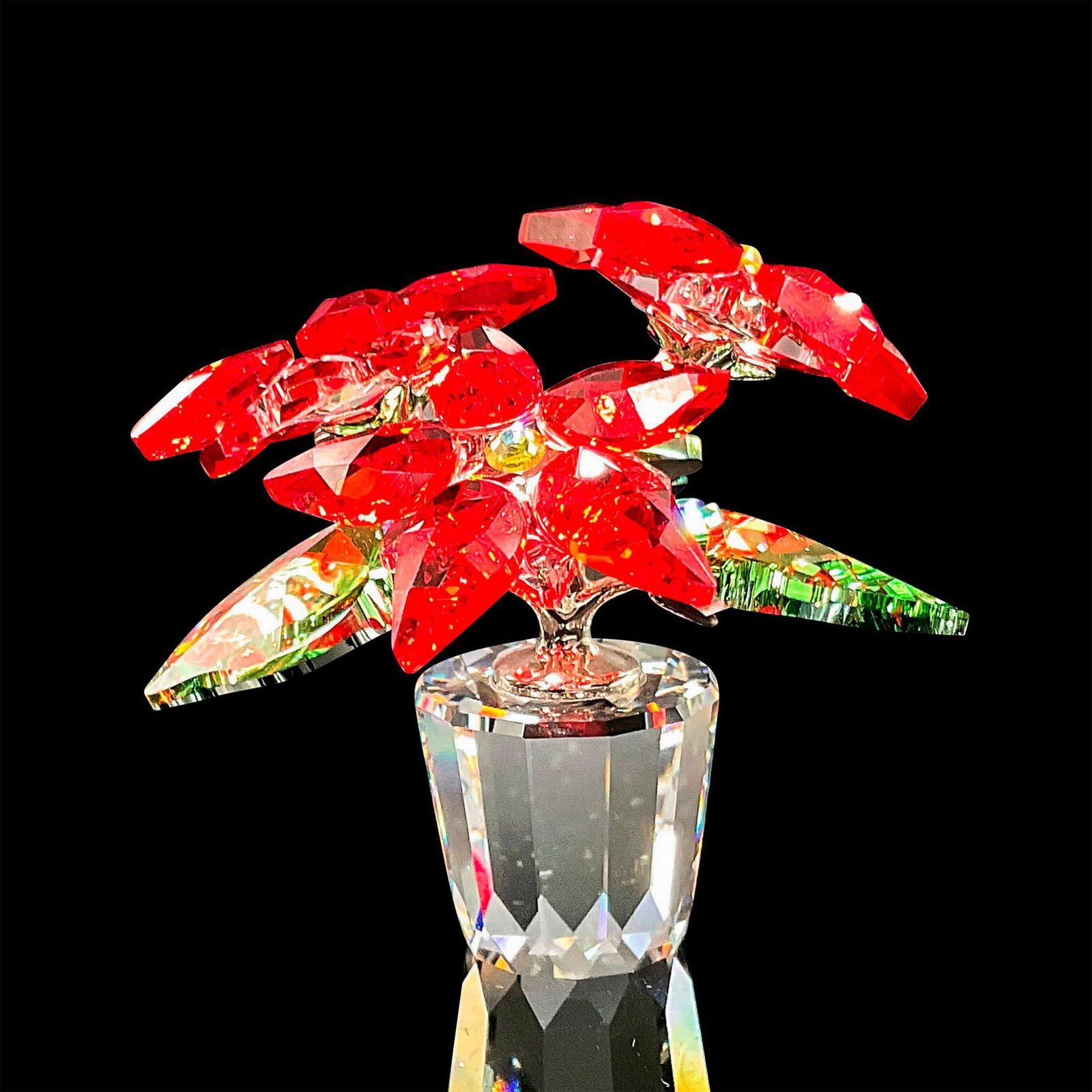 Small Poinsettia - Swarovski Crystal Figurine (1 of 4)