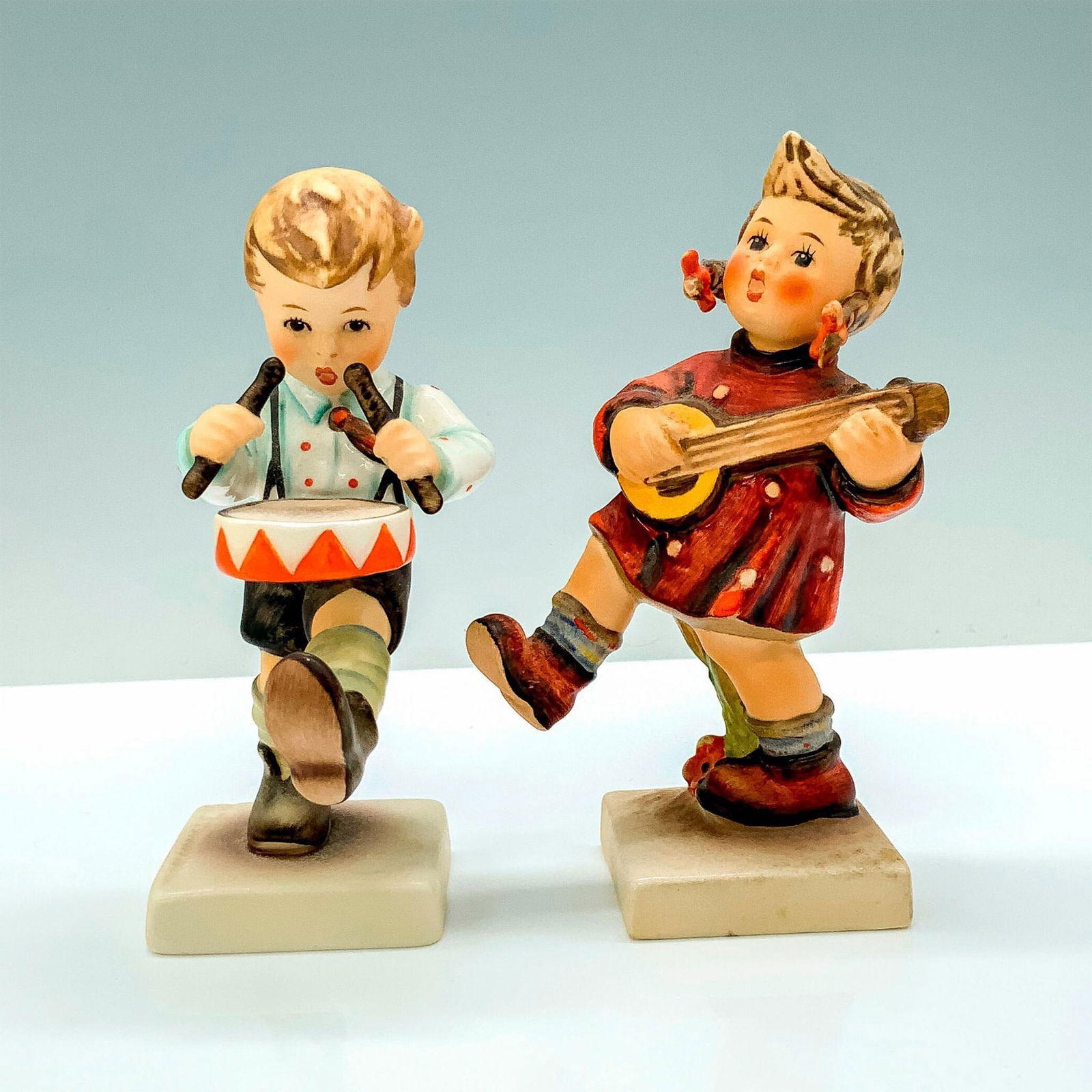 2pc Goebel Hummel Figurines, Little Drummer and Happiness (1 of 3)