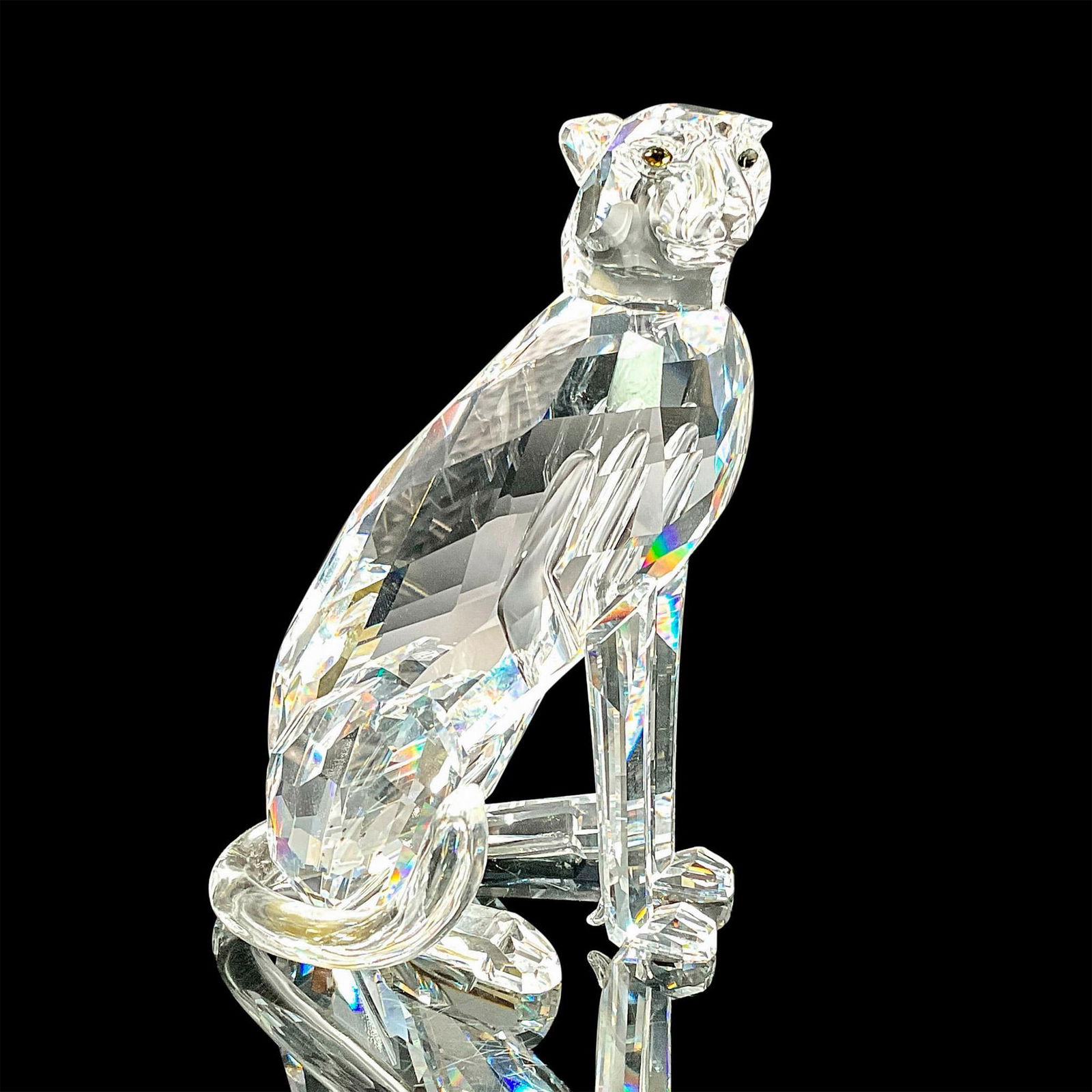 Swarovski Crystal Figurine, Cheetah (1 of 3)