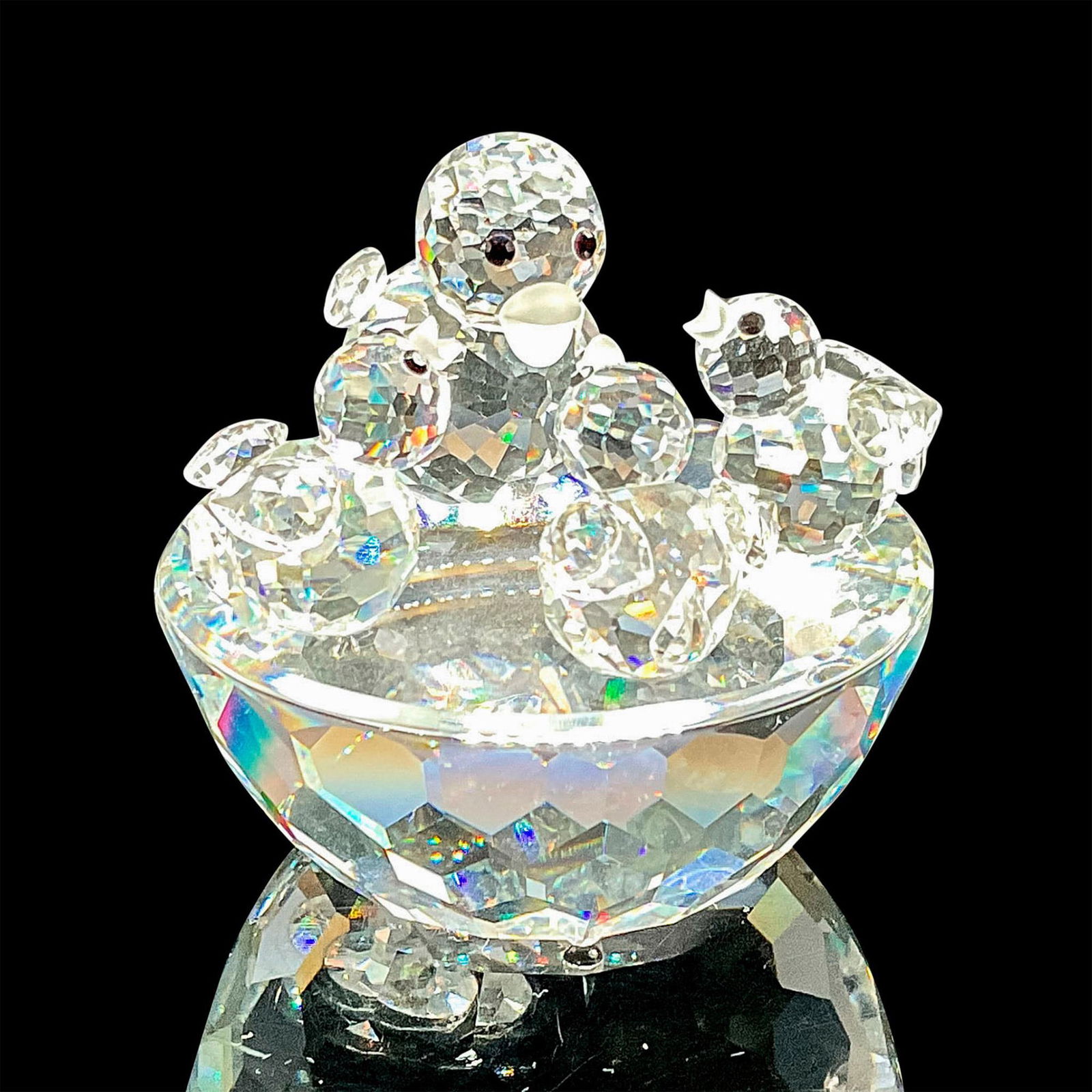 Swarovski Crystal Figurine Birds Nest (1 of 3)