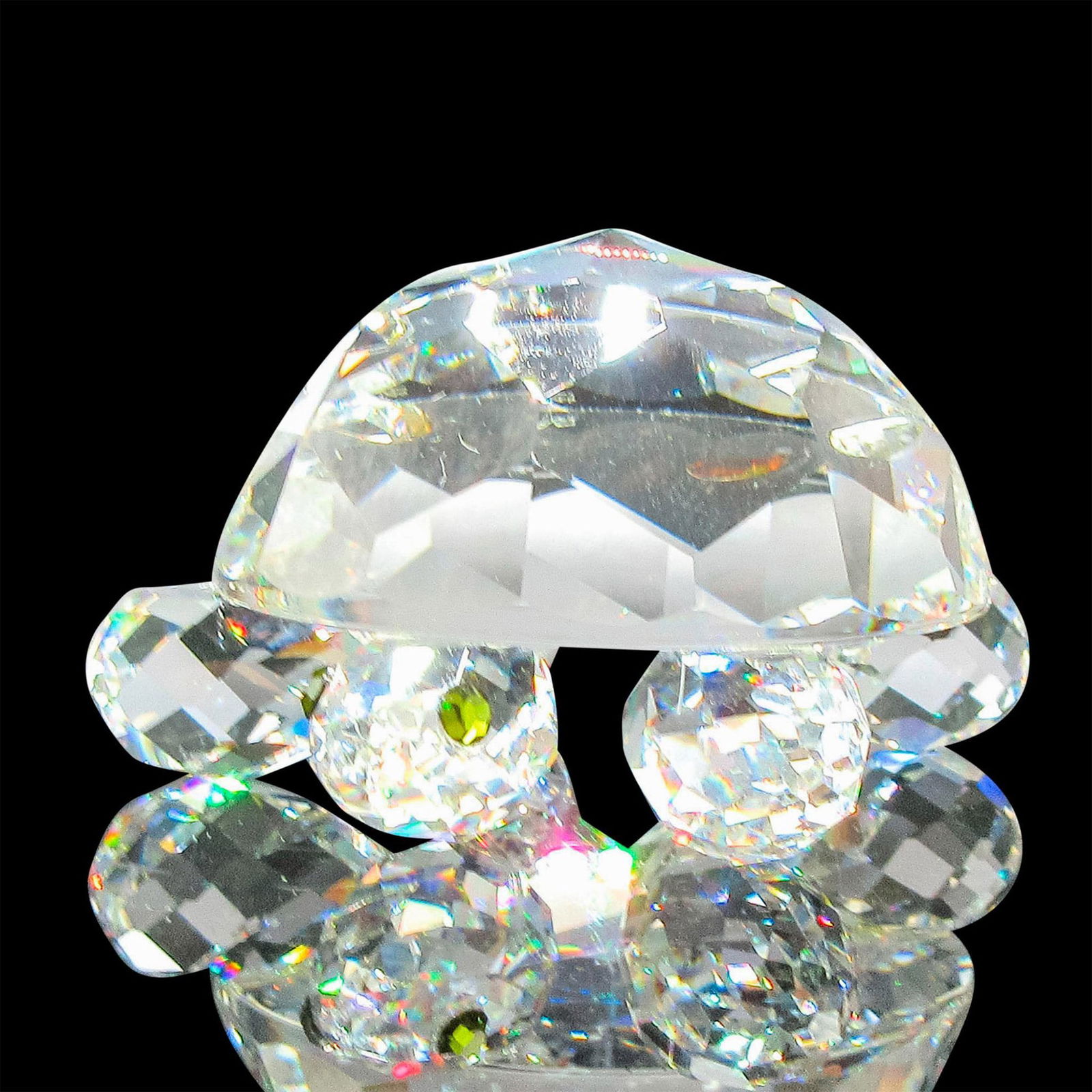 Swarovski Silver Crystal Figurine, Large Turtle (1 of 4)
