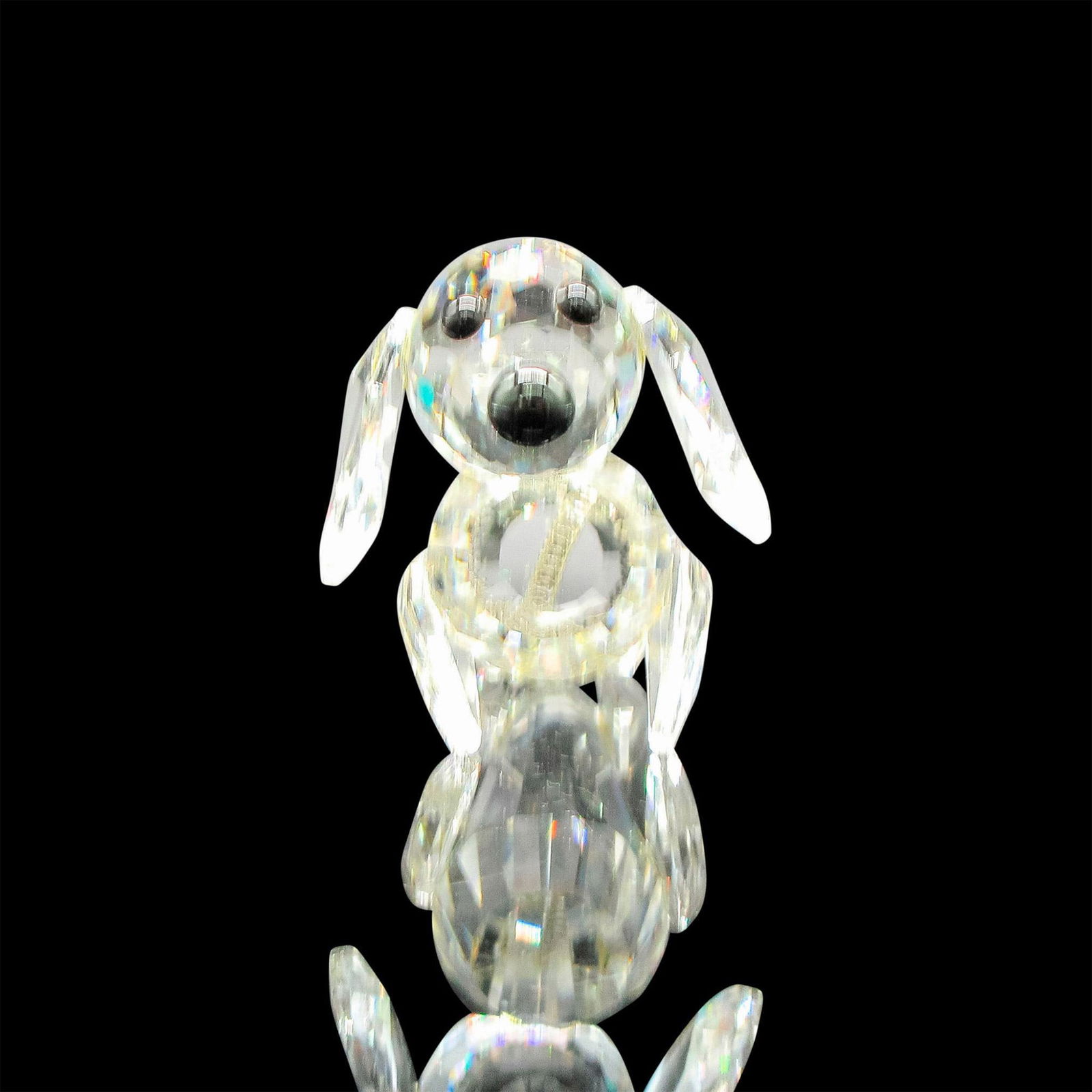 Swarovski Silver Crystal Figurine, Mini Dachshund Var. 1 (1 of 3)