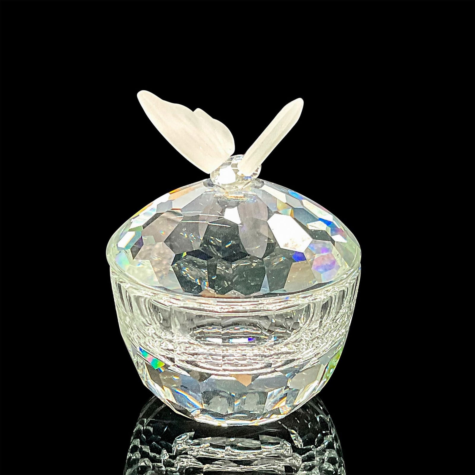 Swarovski Silver Crystal Treasure Box, Butterfly (1 of 3)