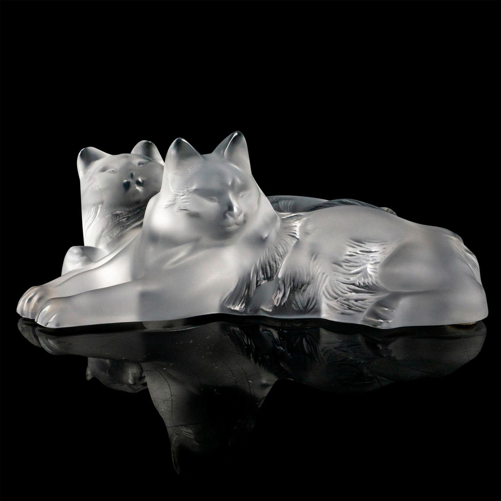 Lalique Crystal Figurine, Happy and Heggie (1 of 4)