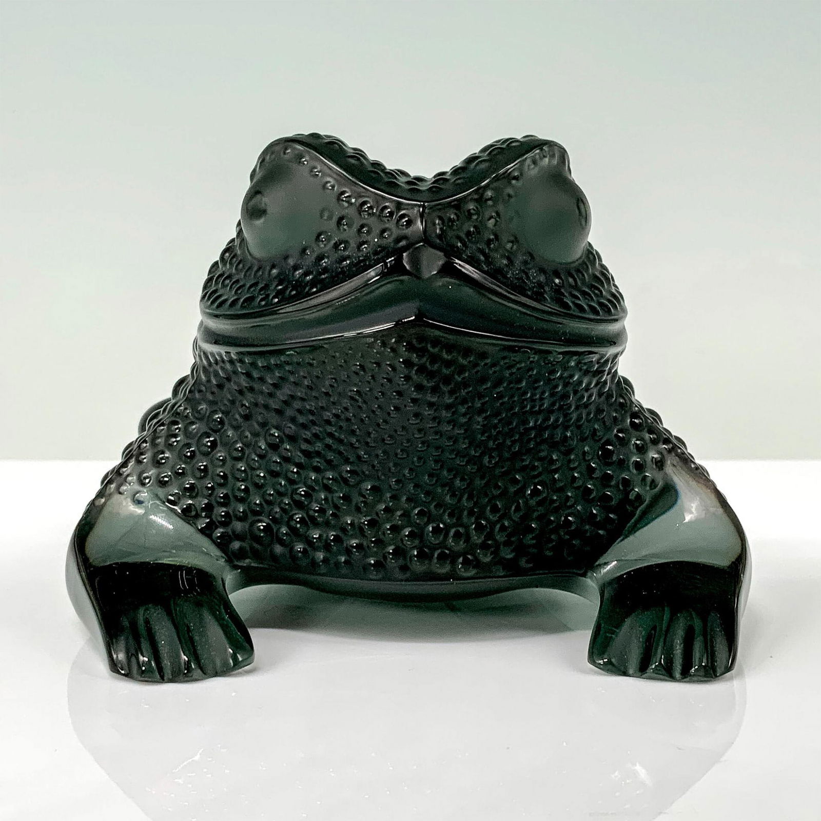 Lalique Black Crystal Gregoire Frog Figure (1 of 3)