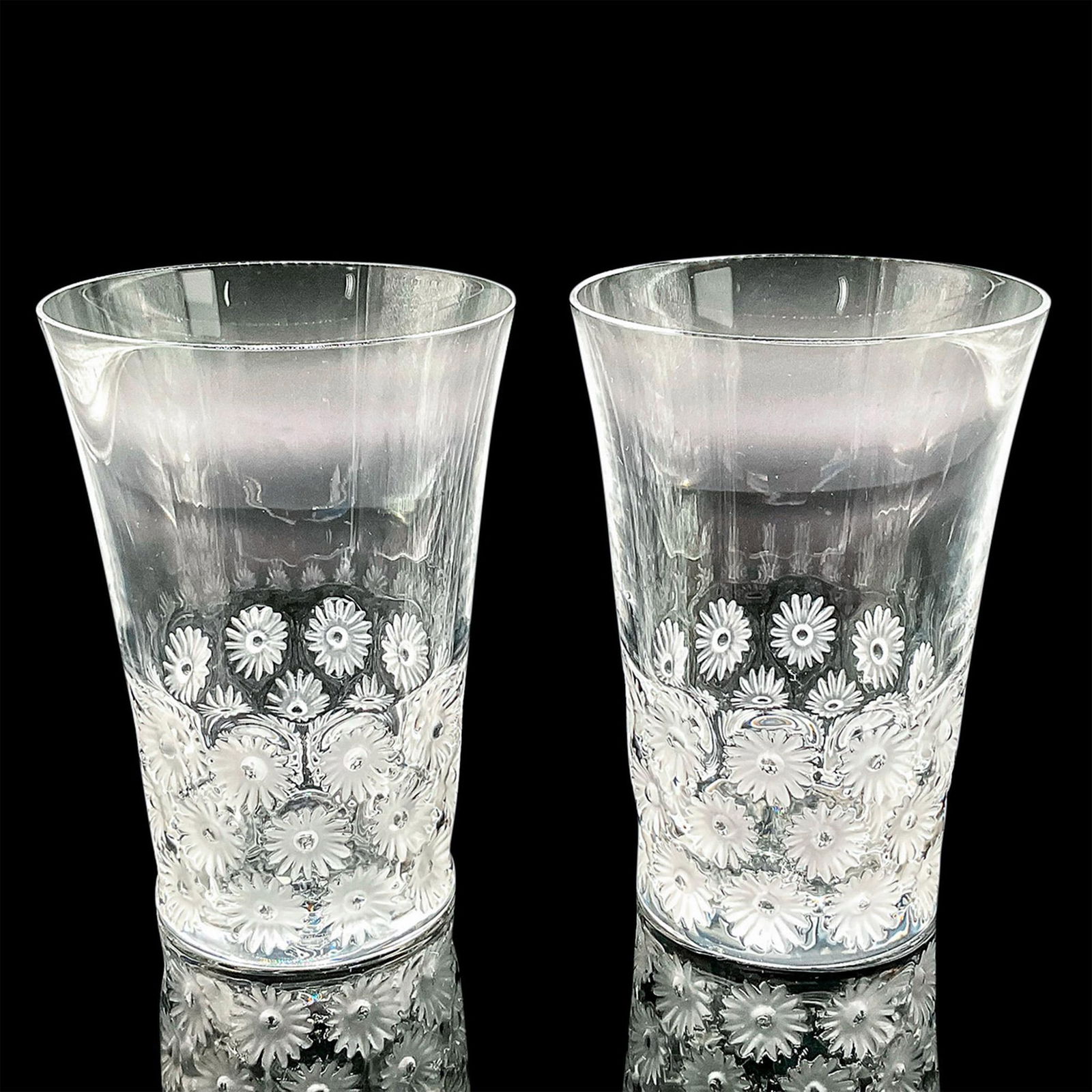 2pc Lalique Crystal Whiskey Glasses, Napsbury (1 of 3)