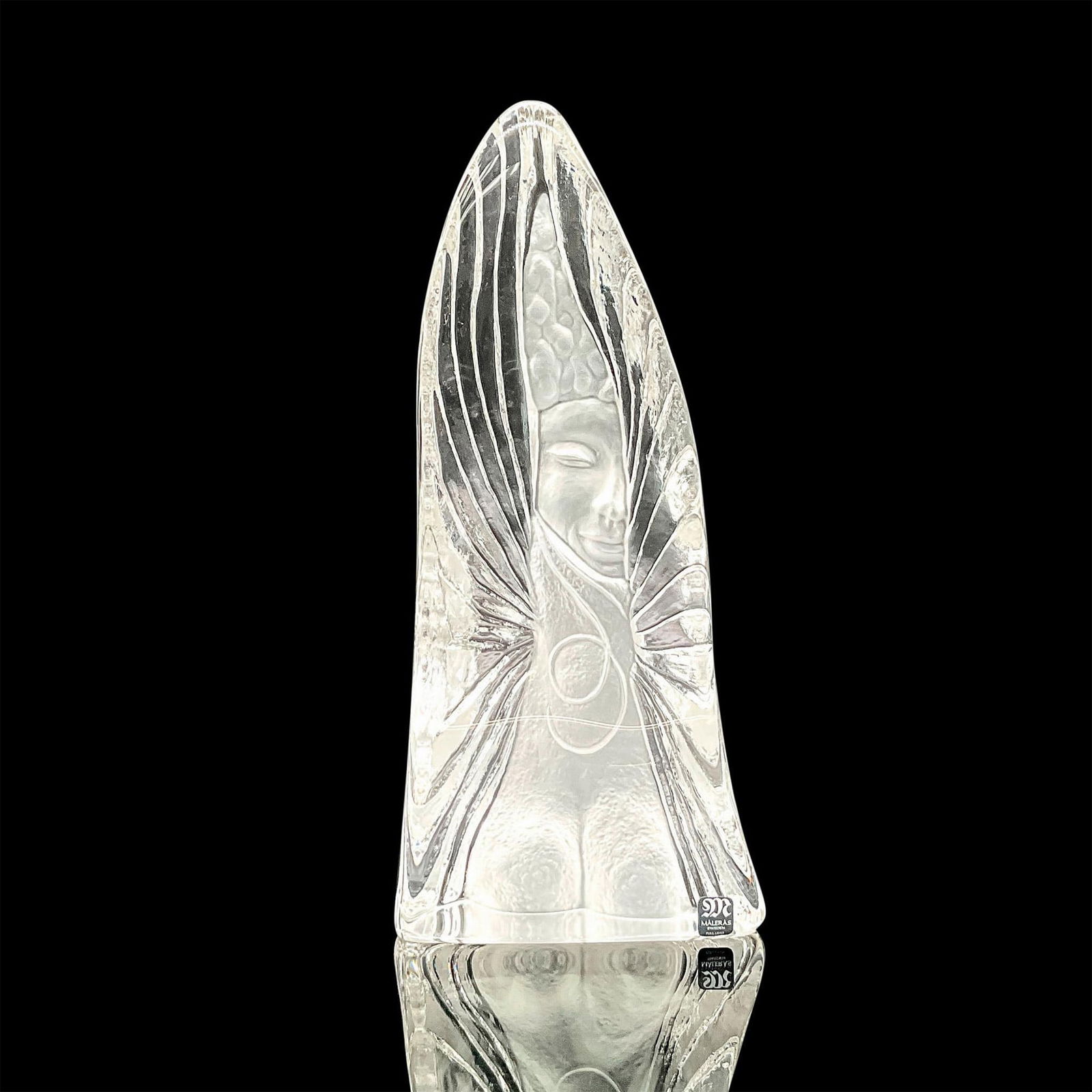 Maleras Erika Hoglund Crystal Paperweight, Signed (1 of 3)