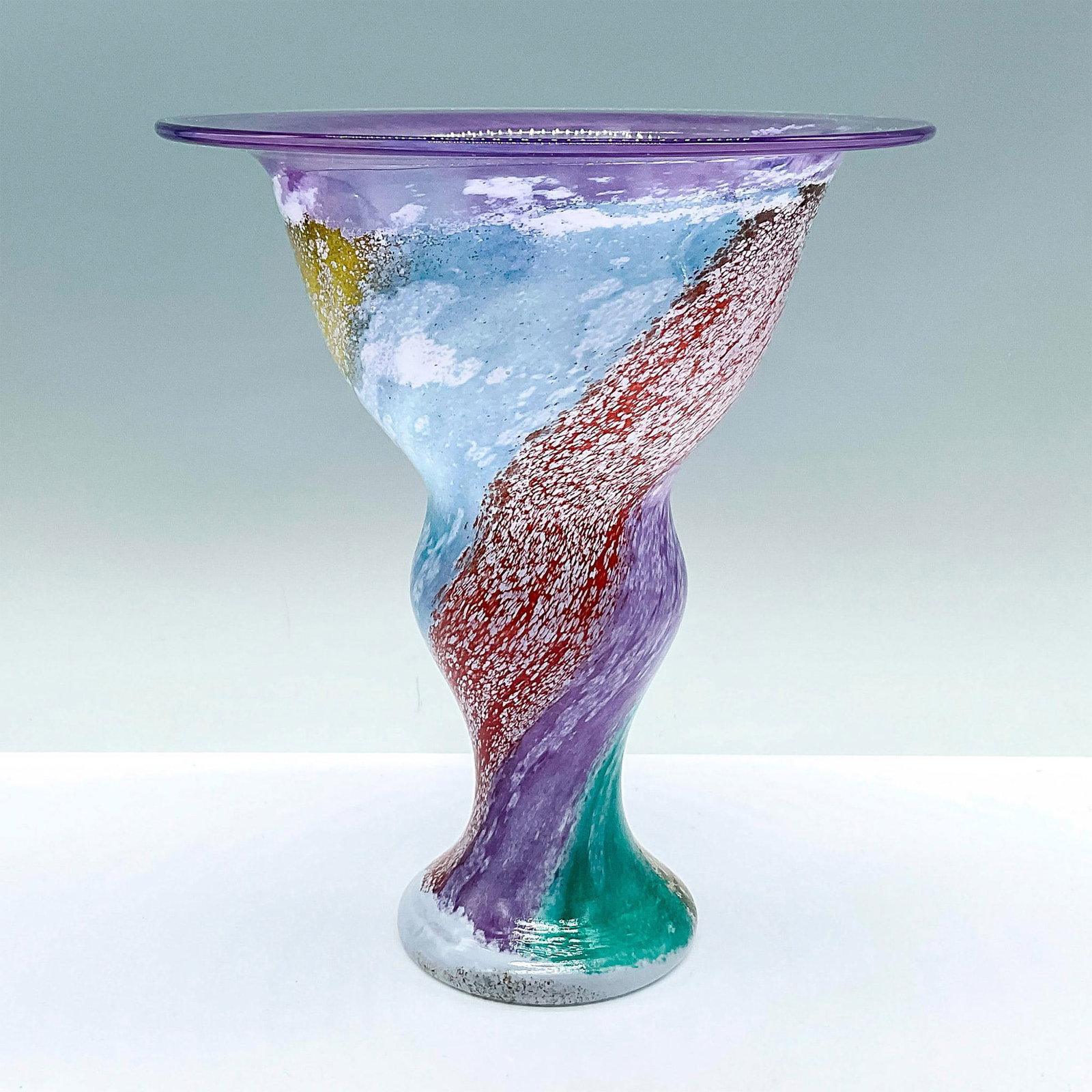 Kosta Boda Kjell Engman Glass Vase, Cancan, Signed (1 of 3)
