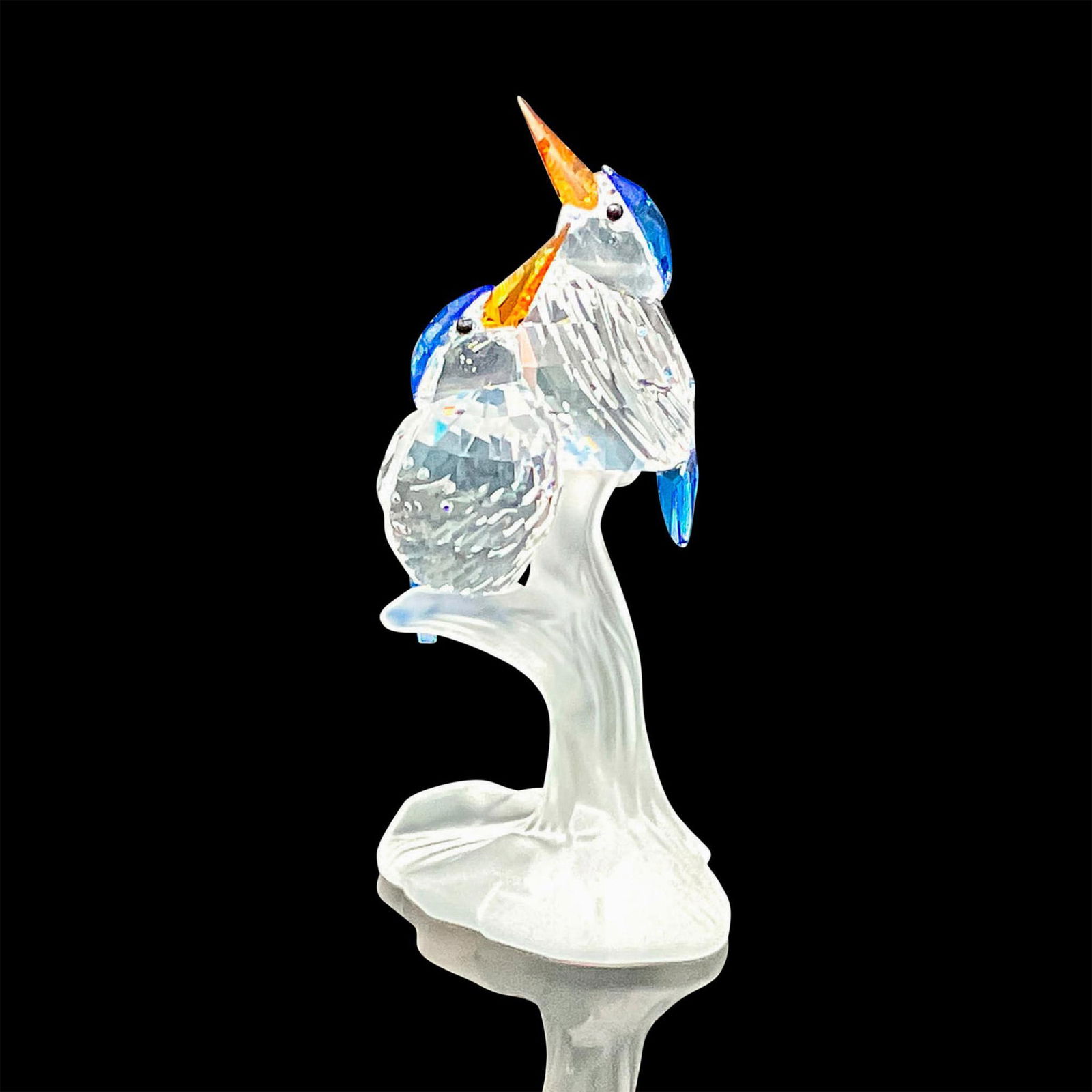 Swarovski Crystal Figurine, Malachite Kingfishers (1 of 3)