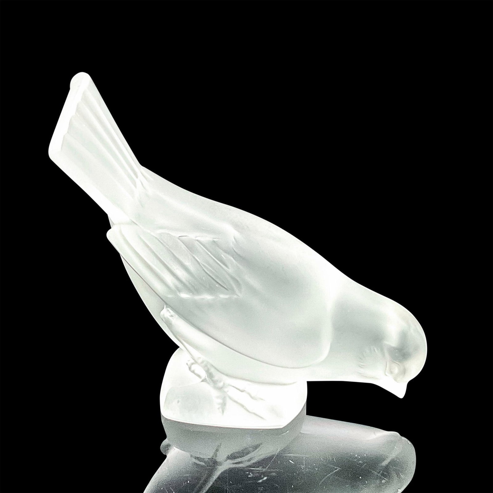 Vintage Lalique Crystal Bird Paperweight (1 of 3)