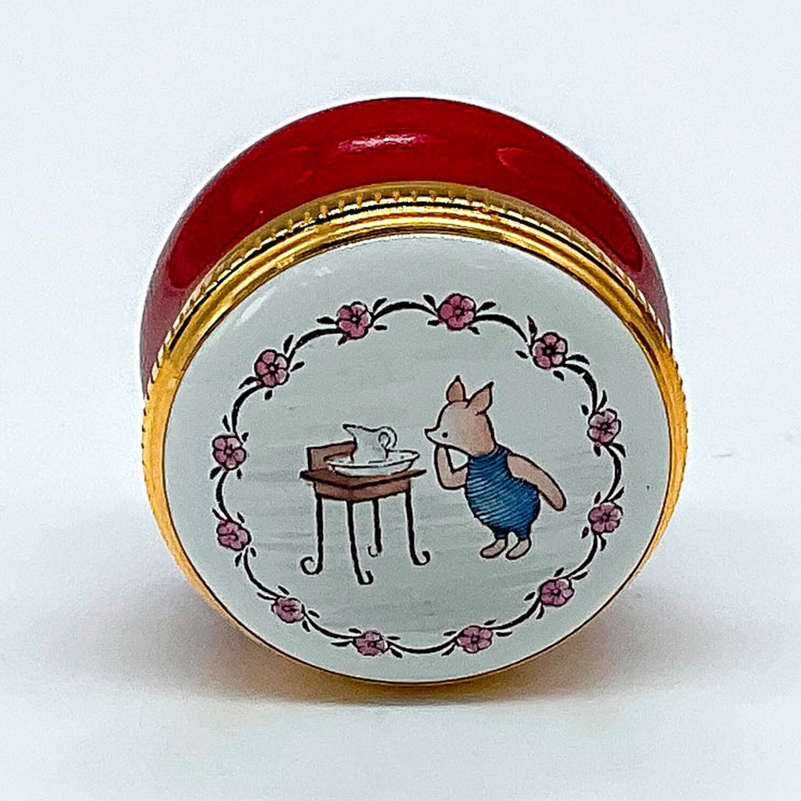 Crummles English Enamels Box, Winne the Pooh Jar (1 of 3)
