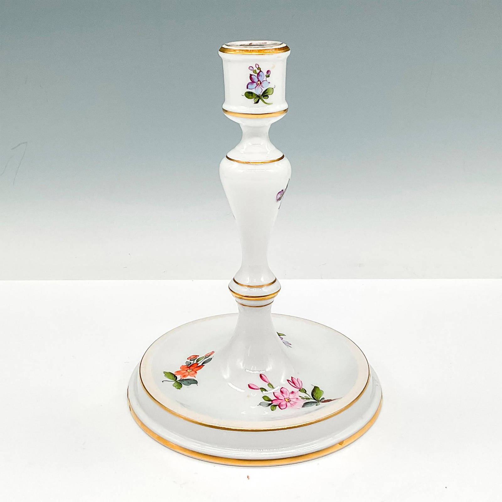 Herend Porcelain Candlestick Holder Auction