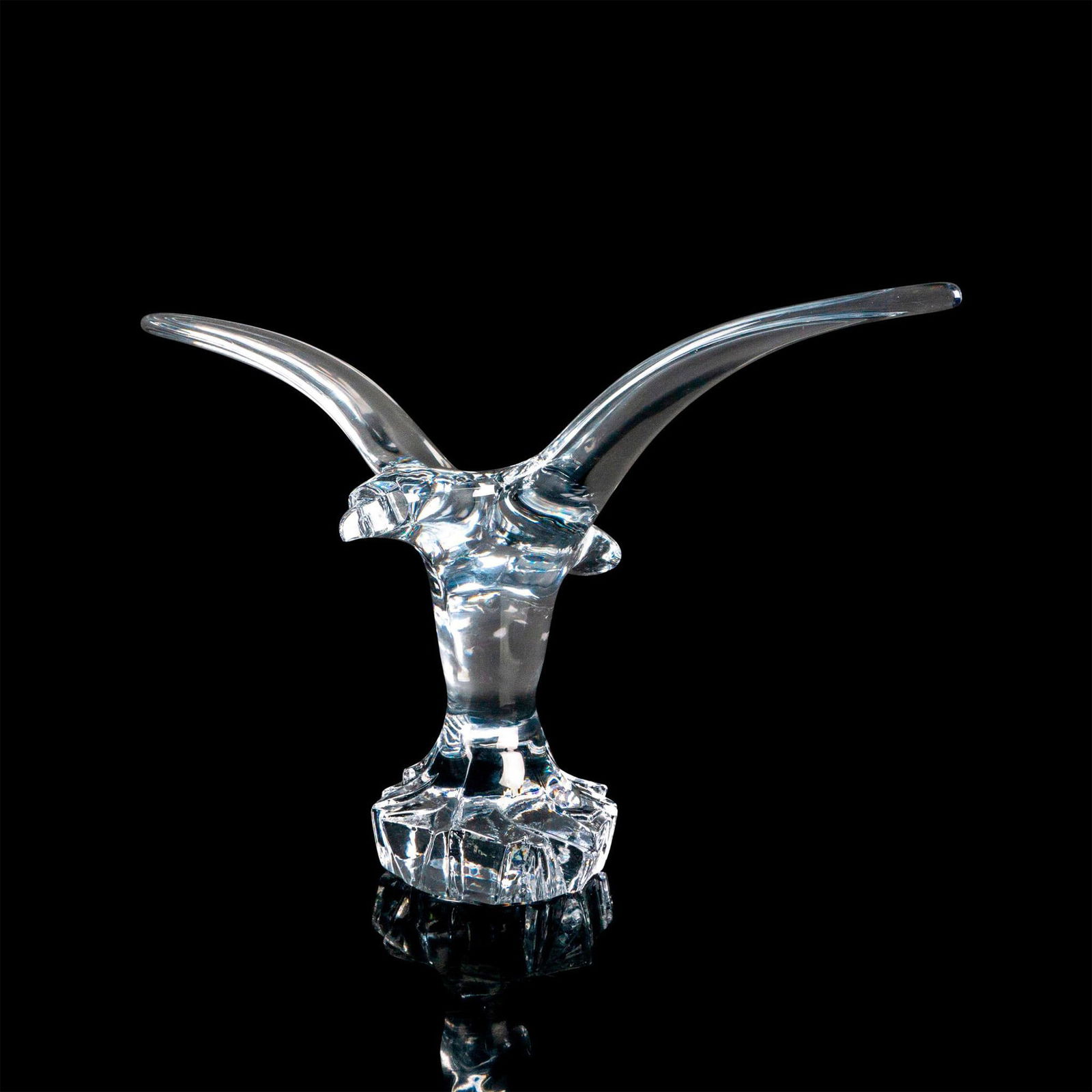 Vintage Daum French Crystal Eagle Sculpture (1 of 3)