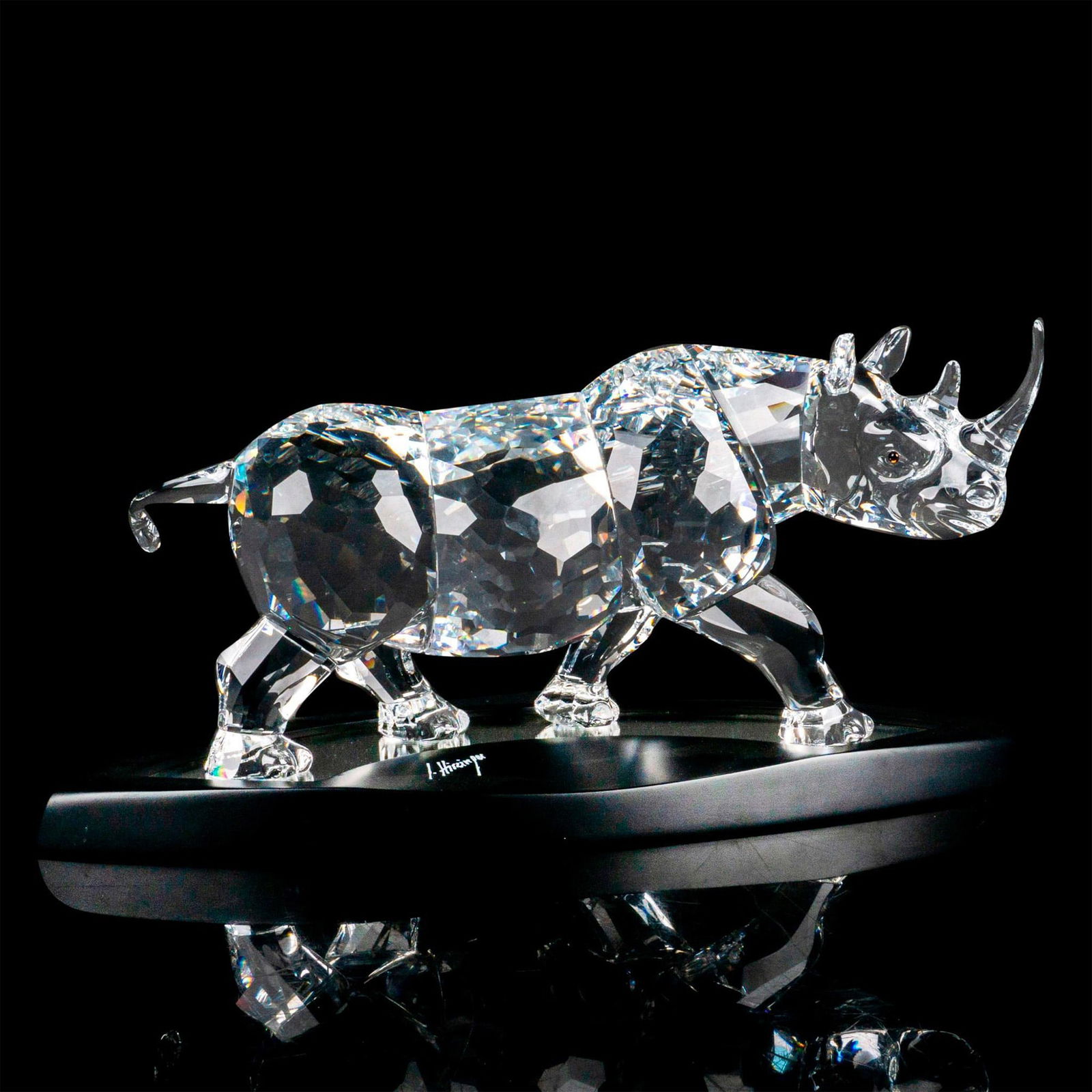 Limited Edition Swarovski Crystal Sculpture, The Rhinoceros (1 of 4)